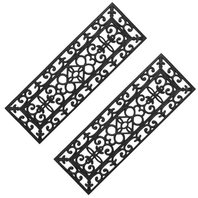 evideco-tapis-marche-escalier-caoutchouc-motif-lot-de-2 image 1