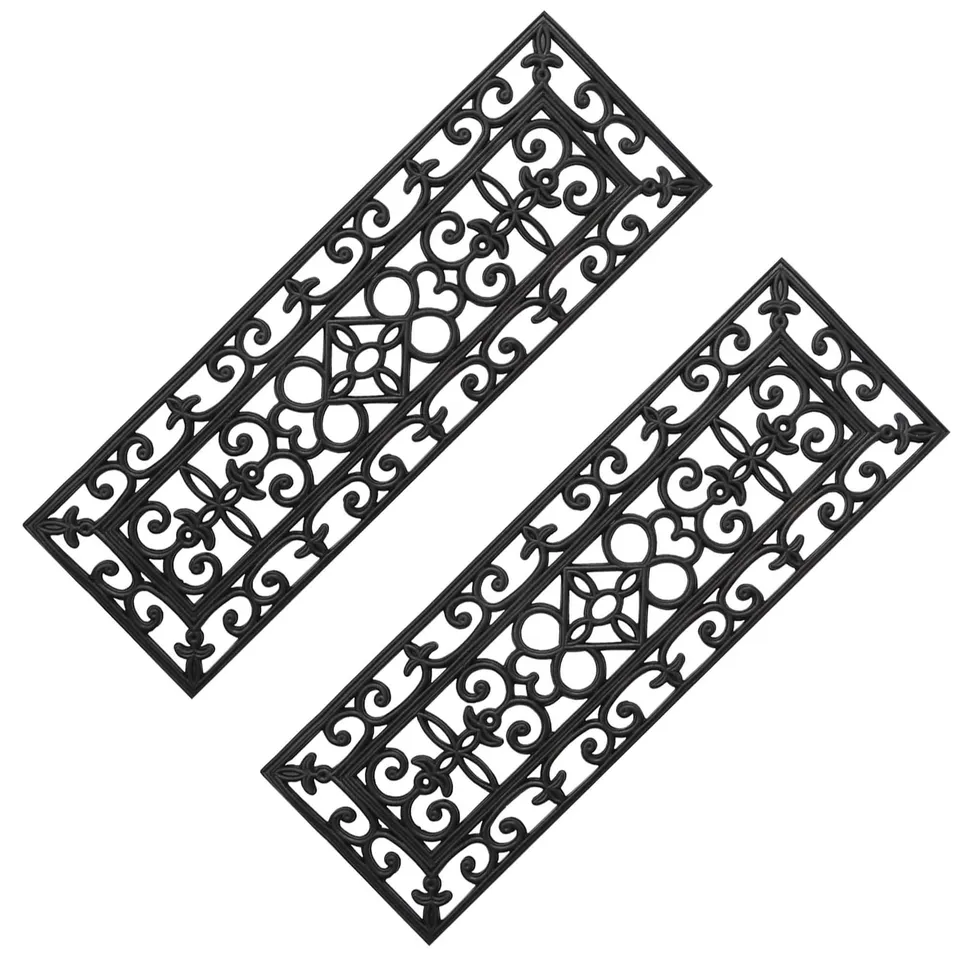 evideco-tapis-marche-escalier-caoutchouc-motif-lot-de-2 image 1