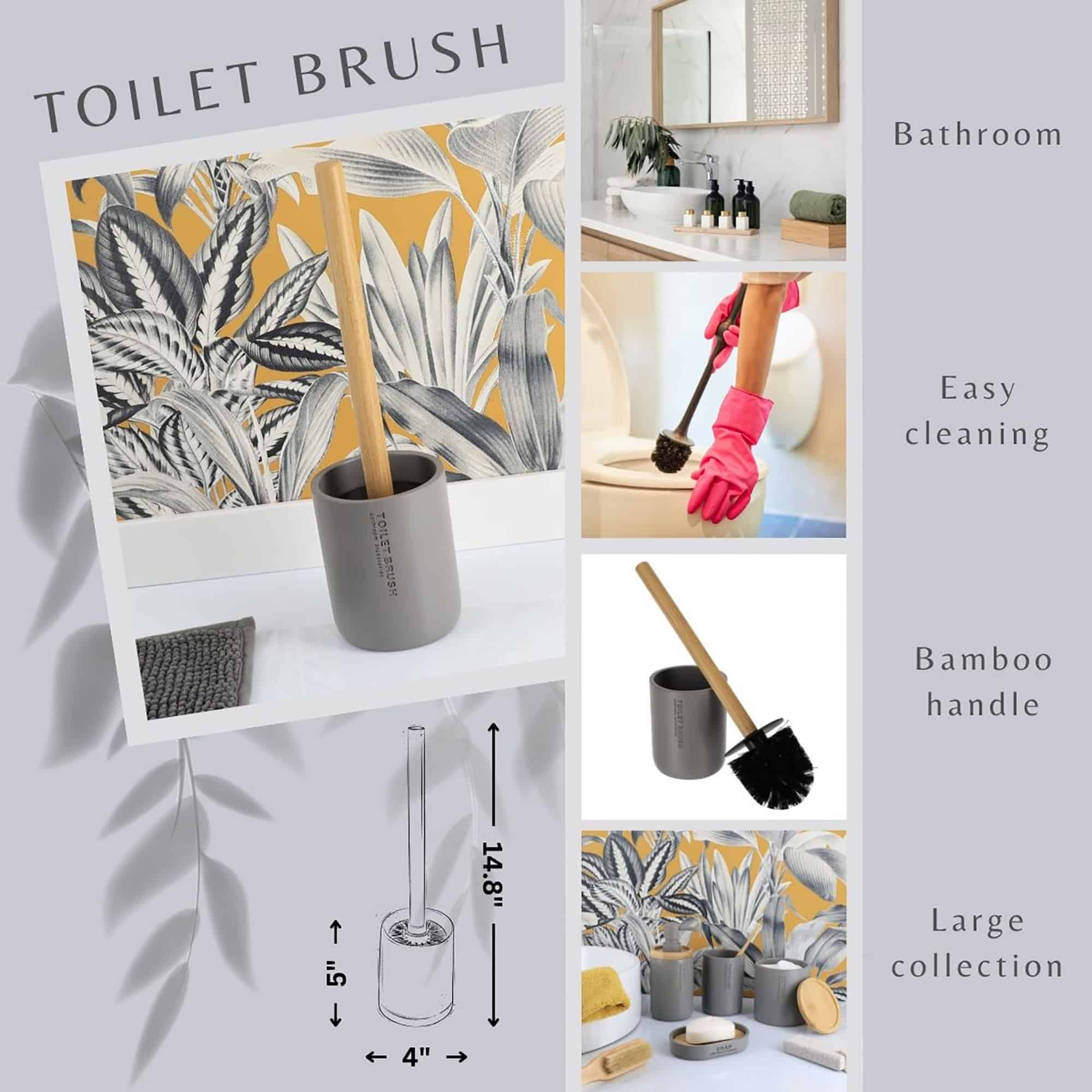 evideco-toilet-seats-brosse-wc-gris-mat-manche-bambou-polyresine image 4