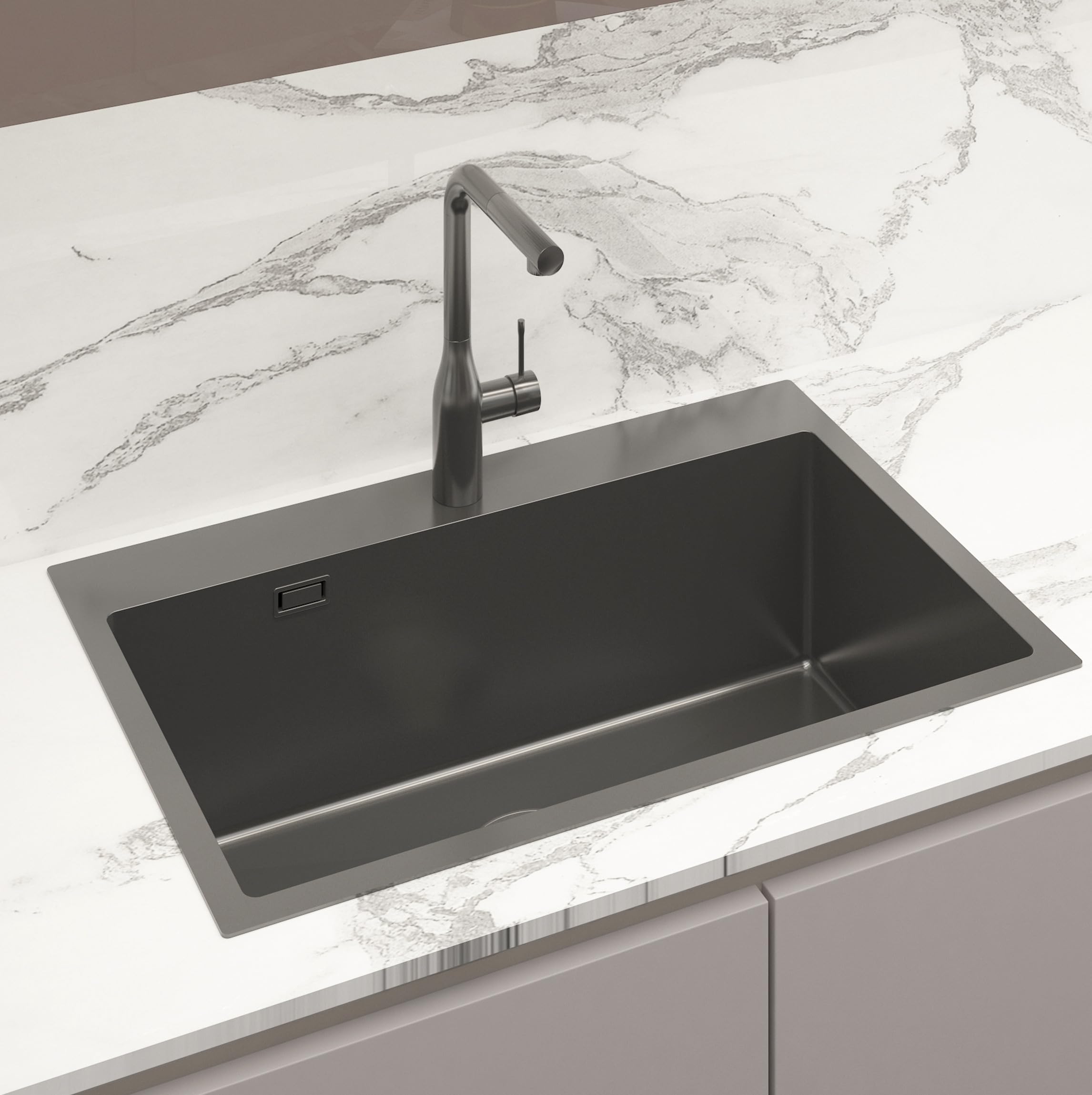 swiss-aqua-timeless-vier-cuisine-inox-1-bac-68x45-gun-metal-bross image 2