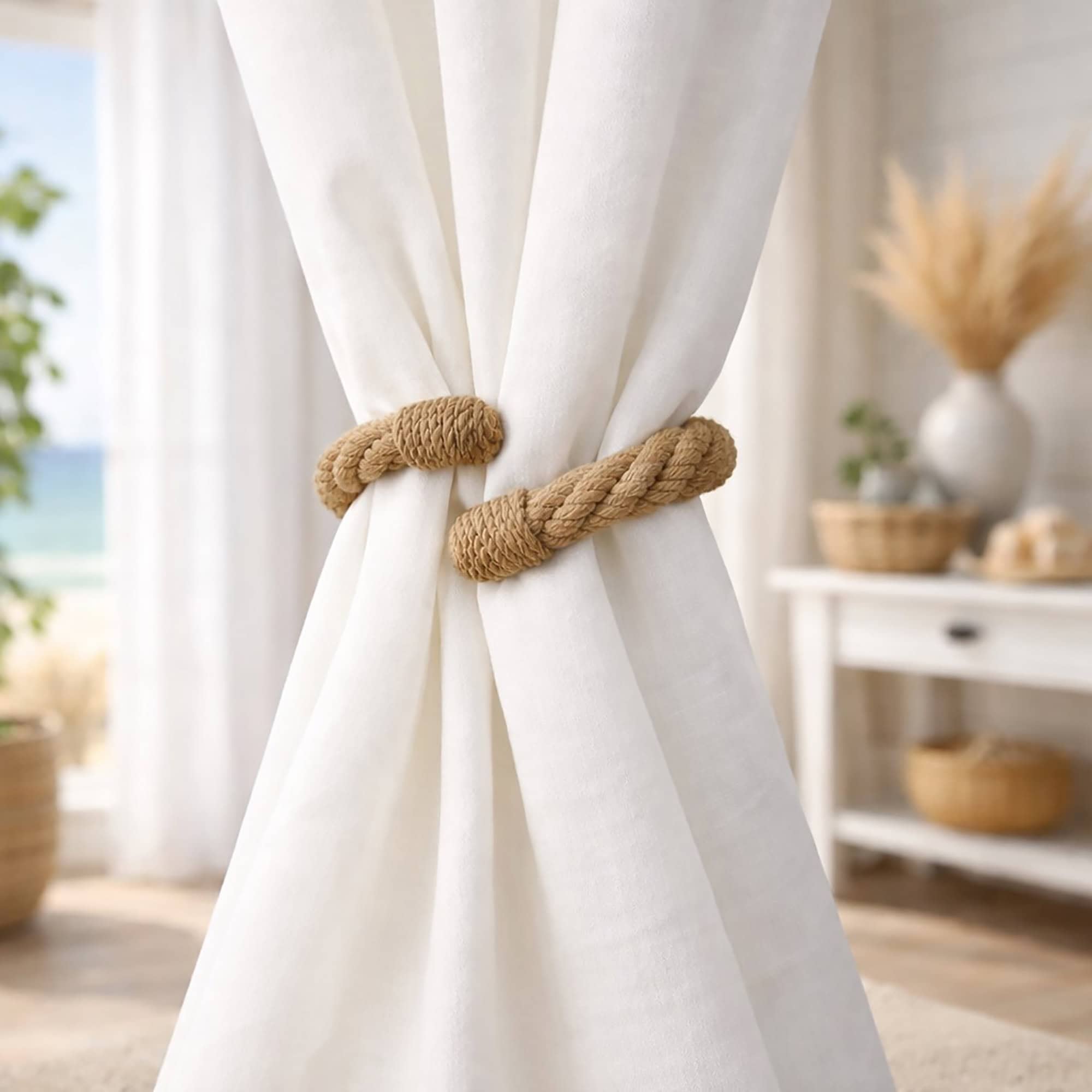 evideco-embrasse-rideau-corde-jute-lot-de-2-beige-35-cm image 3