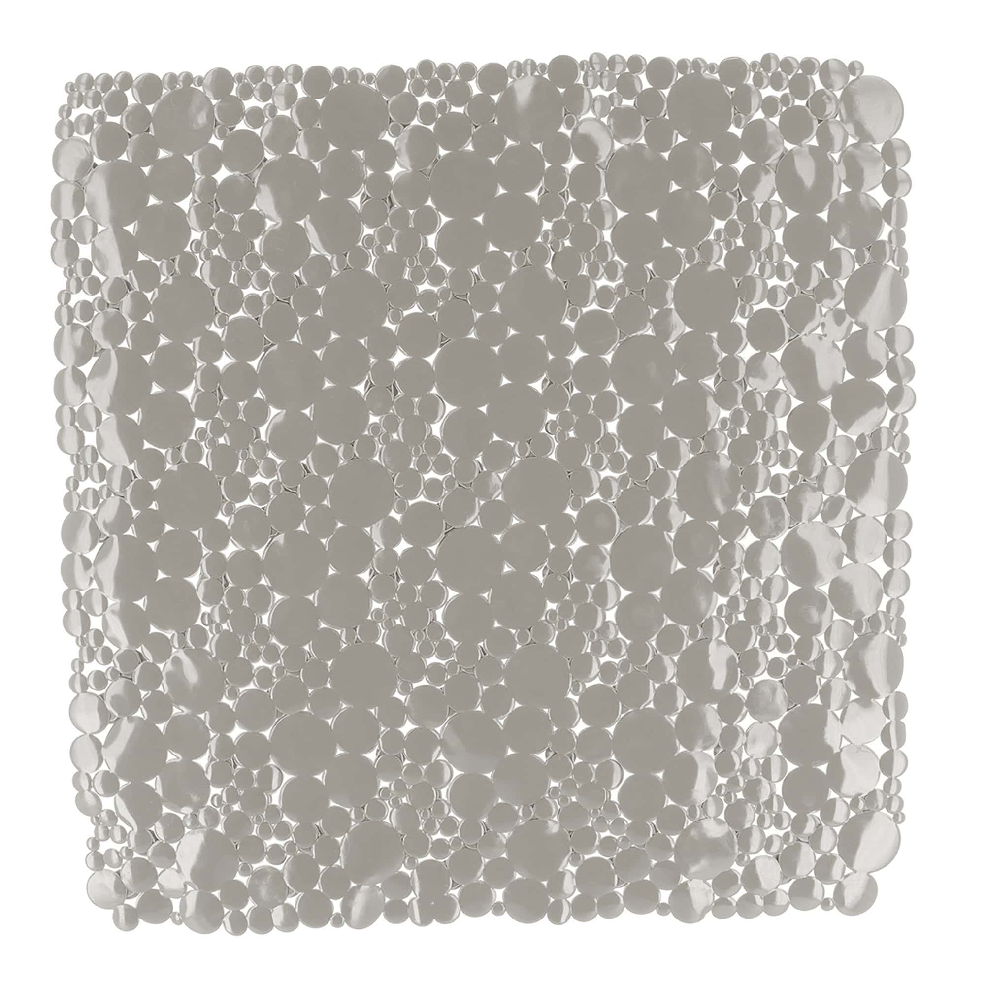 evideco-shower-accessories-tapis-douche-carr-taupe-bulles-50x50 image 7