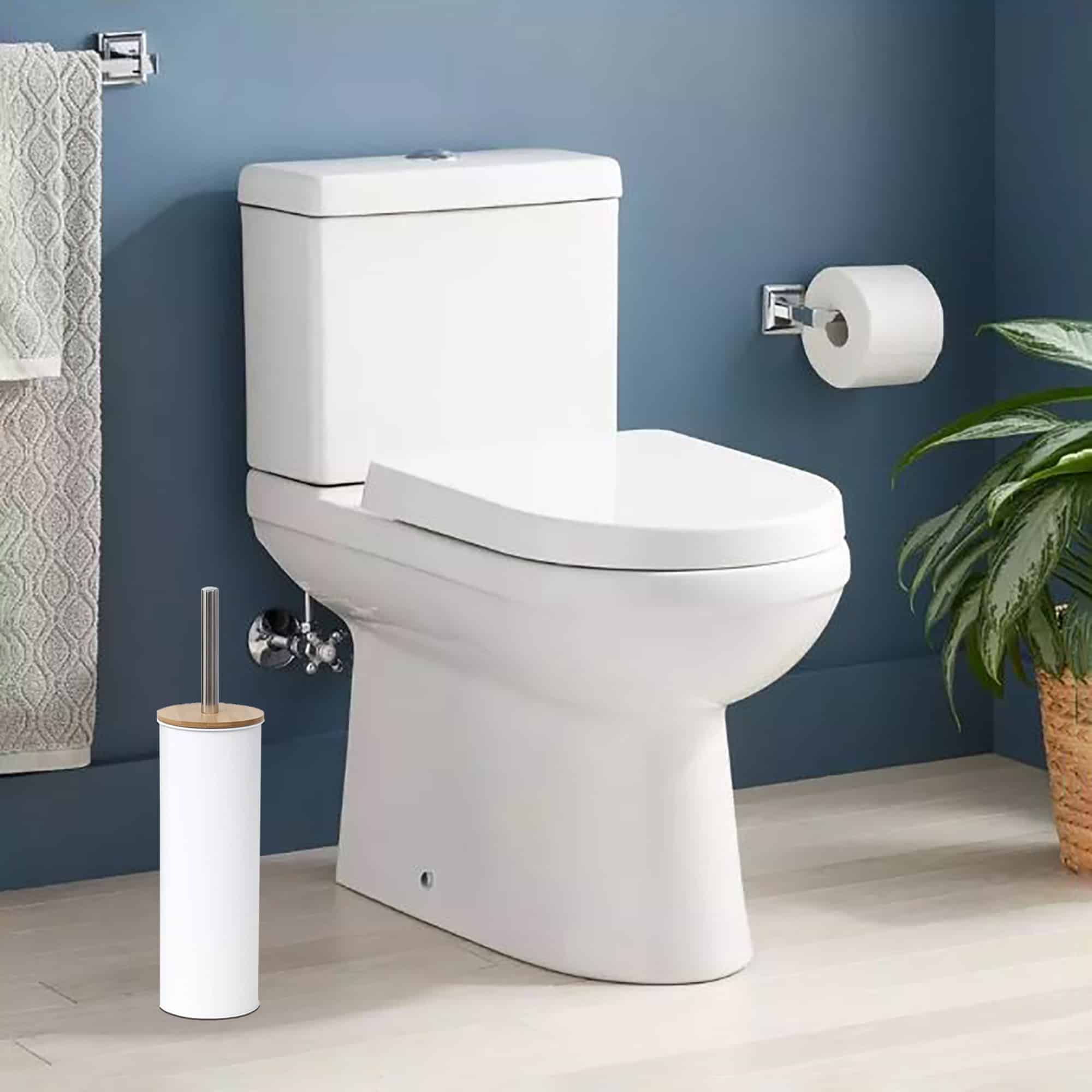 evideco-brosse-wc-blanc-m-tal-couvercle-bambou-support image 3