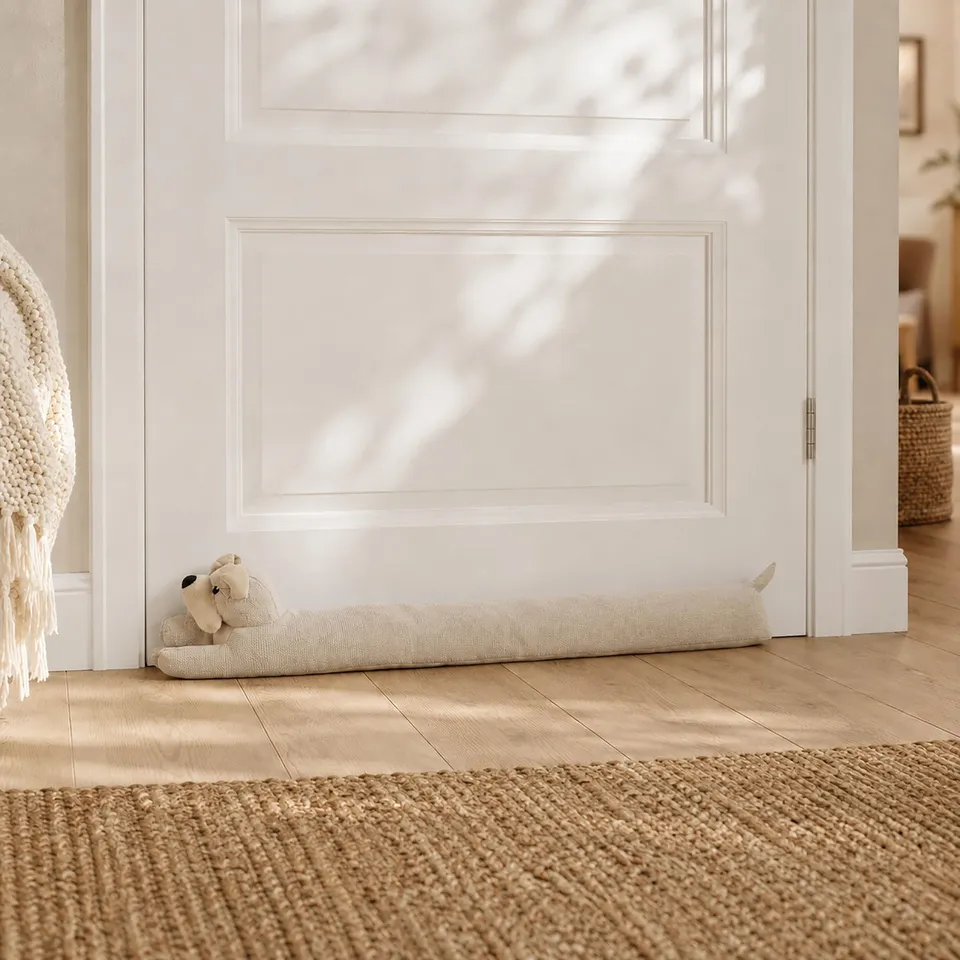 evideco-bas-de-porte-chien-beige-biscuit-avoine-35-pouces image 1