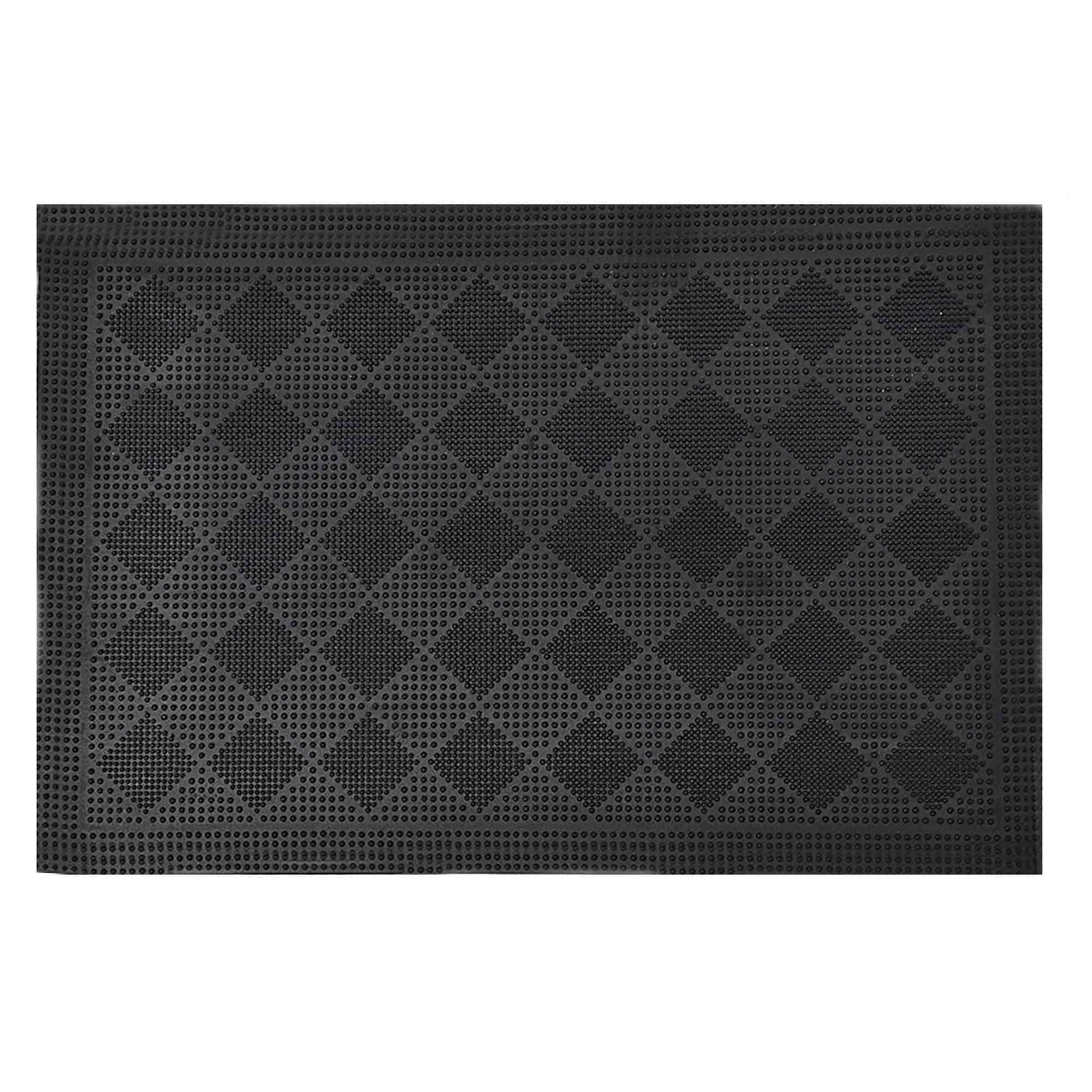 evideco-paillasson-damier-caoutchouc-24x16-pouces-noir image 8