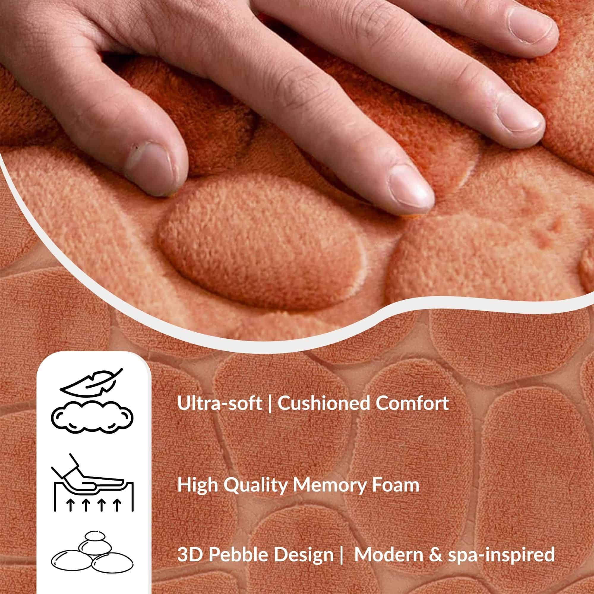 evideco-copper-pebble-32x20-tapis-bain-m-moire-cuivre image 5