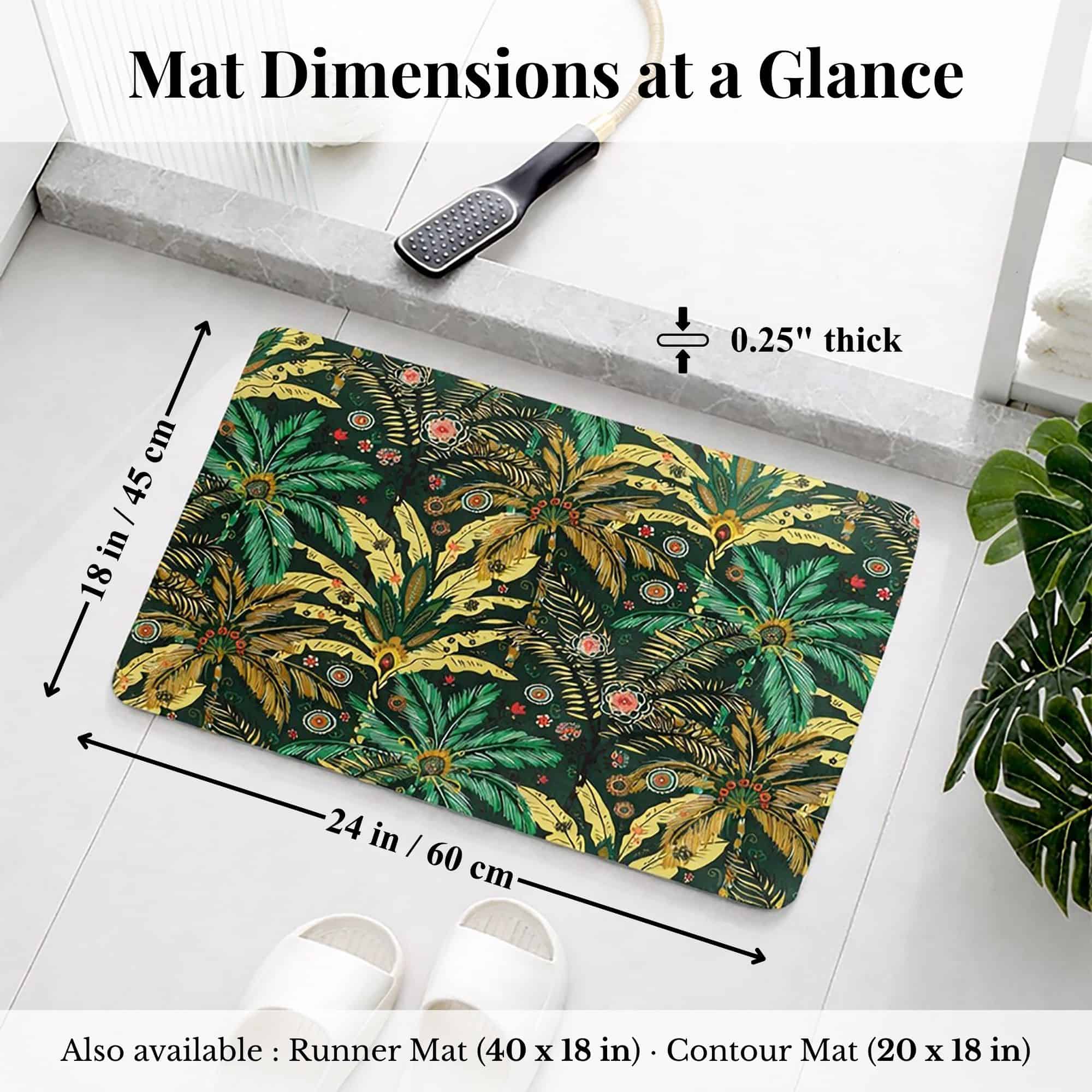 evideco-bathroom-mats-jungle-bloom-tapis-bain-61x46-absorbant image 7