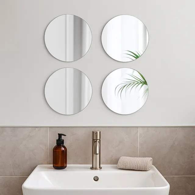 evideco-bathroom-accessories-miroir-adh-sif-rond-lot-4 image 1