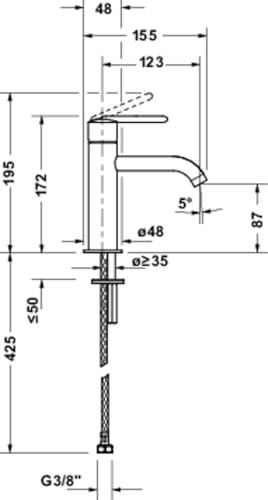 duravit-balcoon-mitigeur-lavabo-taille-s-123-mm-chrom-conome image 5
