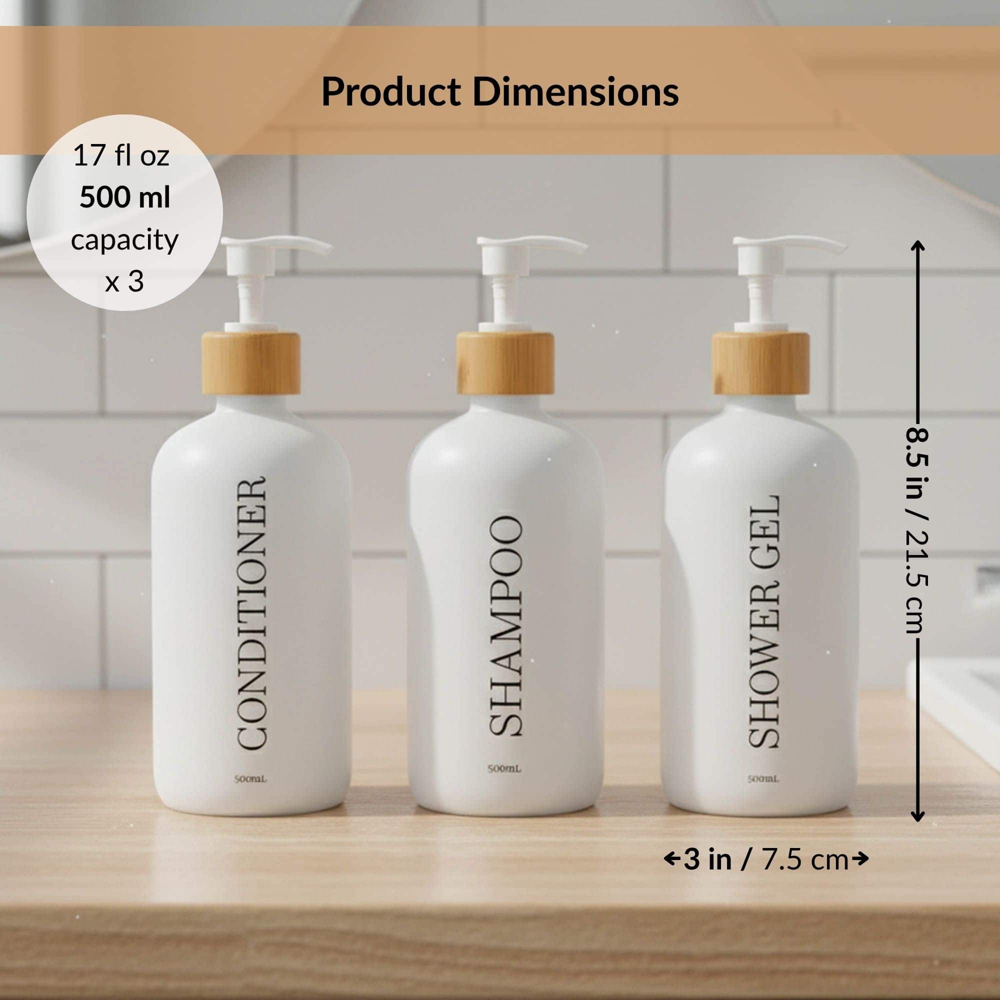 evideco-distributeur-savon-douche-blanc-lot-3x500ml-bambou image 5