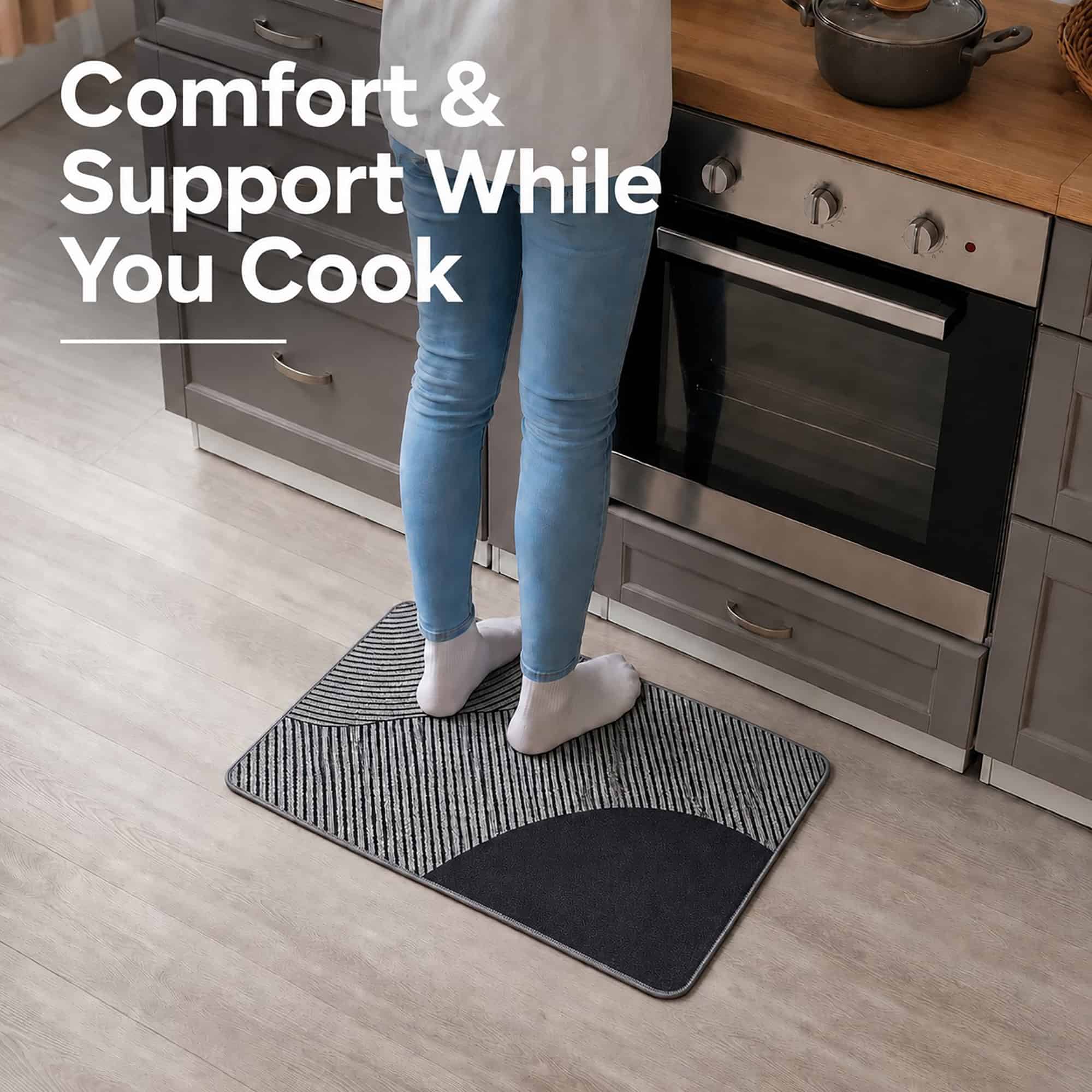 evideco-home-accessories-tapis-cuisine-gris-g-om-trique-50x80-cm image 2