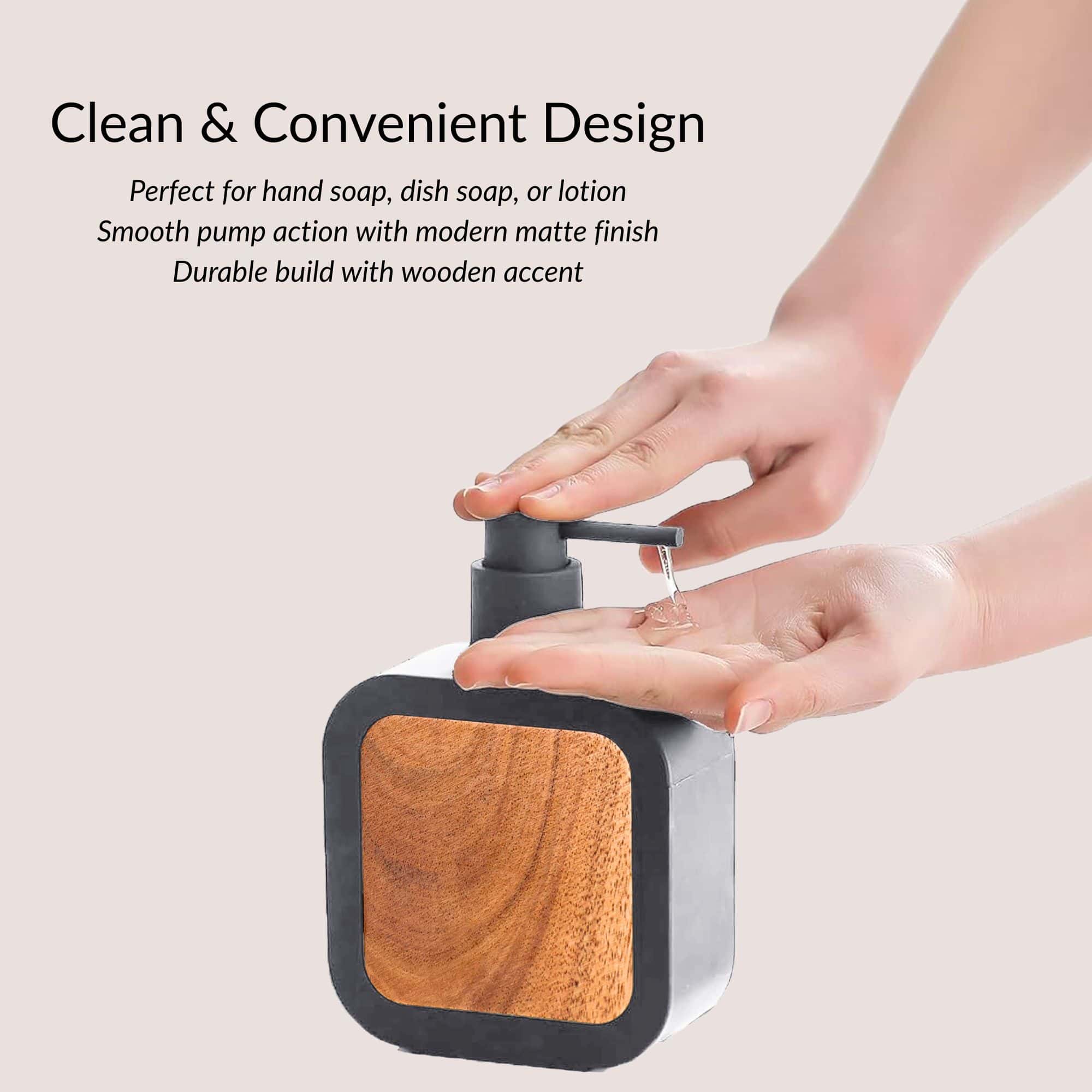 evideco-bathroom-accessories-distributeur-savon-gris-acacia image 5