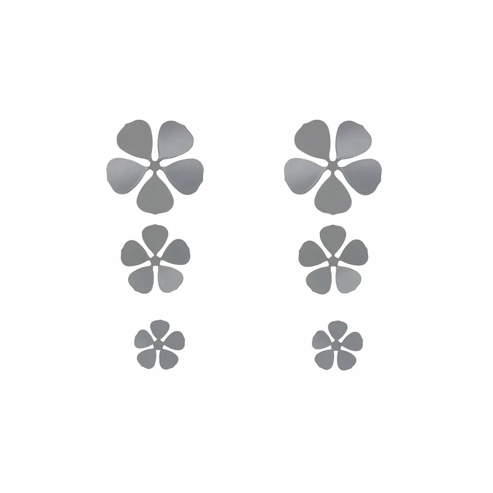 evideco-home-accessories-lot-6-aimants-rideaux-fleurs-m-tal image 1