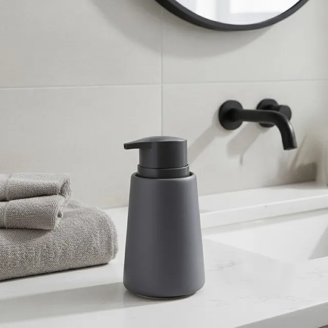 evideco-distributeur-savon-gr-s-gris-414-ml image 1
