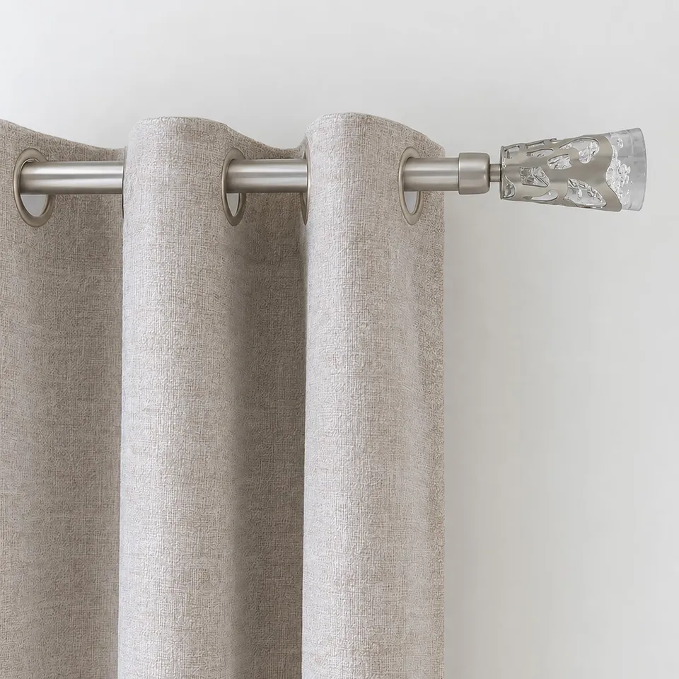 evideco-tringle-rideau-simple-extensible-127-208cm-argent image 1