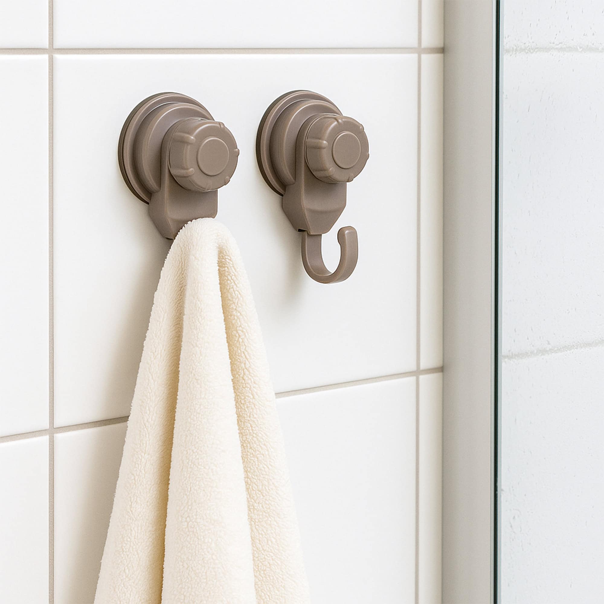 evideco-crochets-ventouse-beige-lot-de-2-sans-per-age-douche image 6