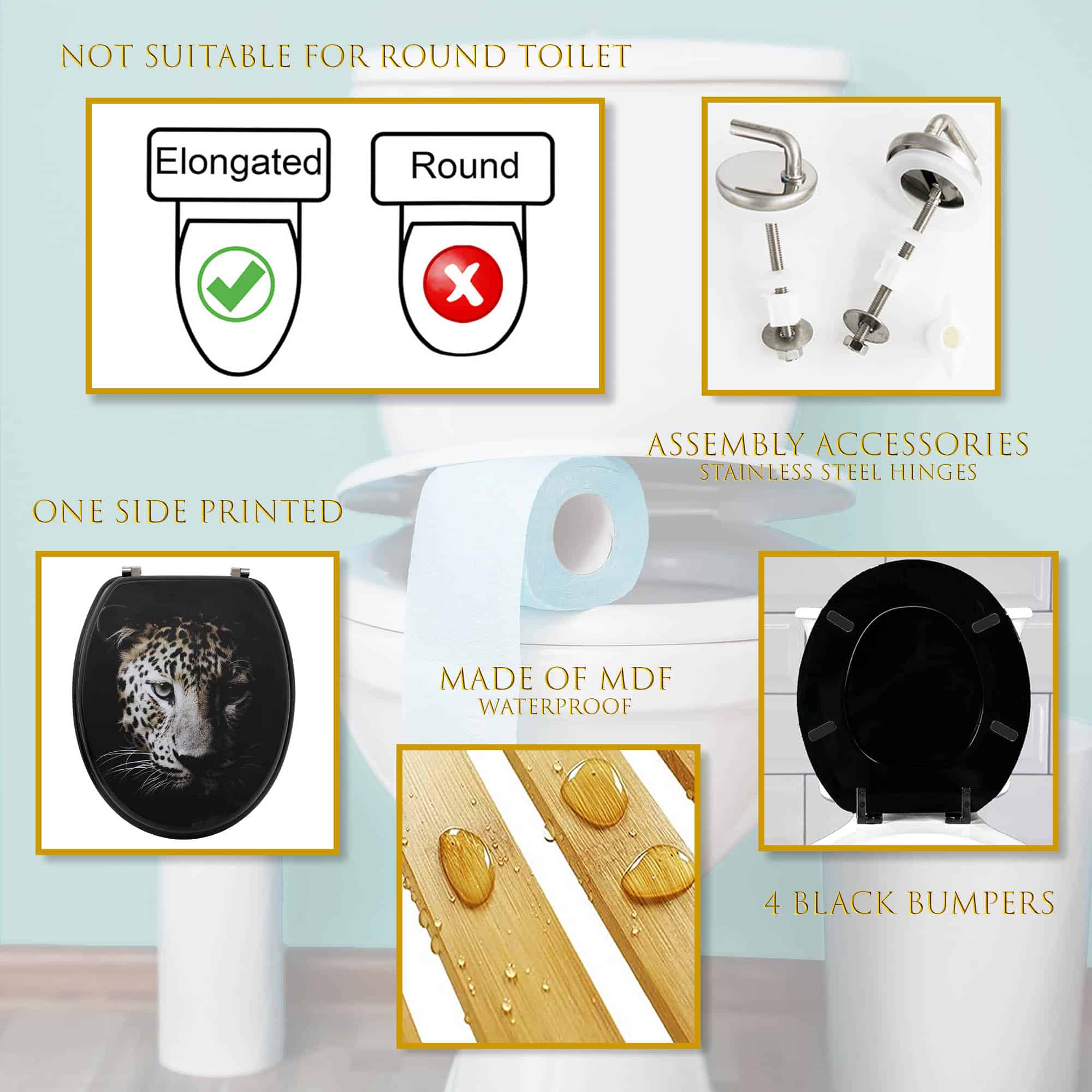 evideco-toilet-seats-abattant-wc-allong-45cm-l-opard-noir image 4