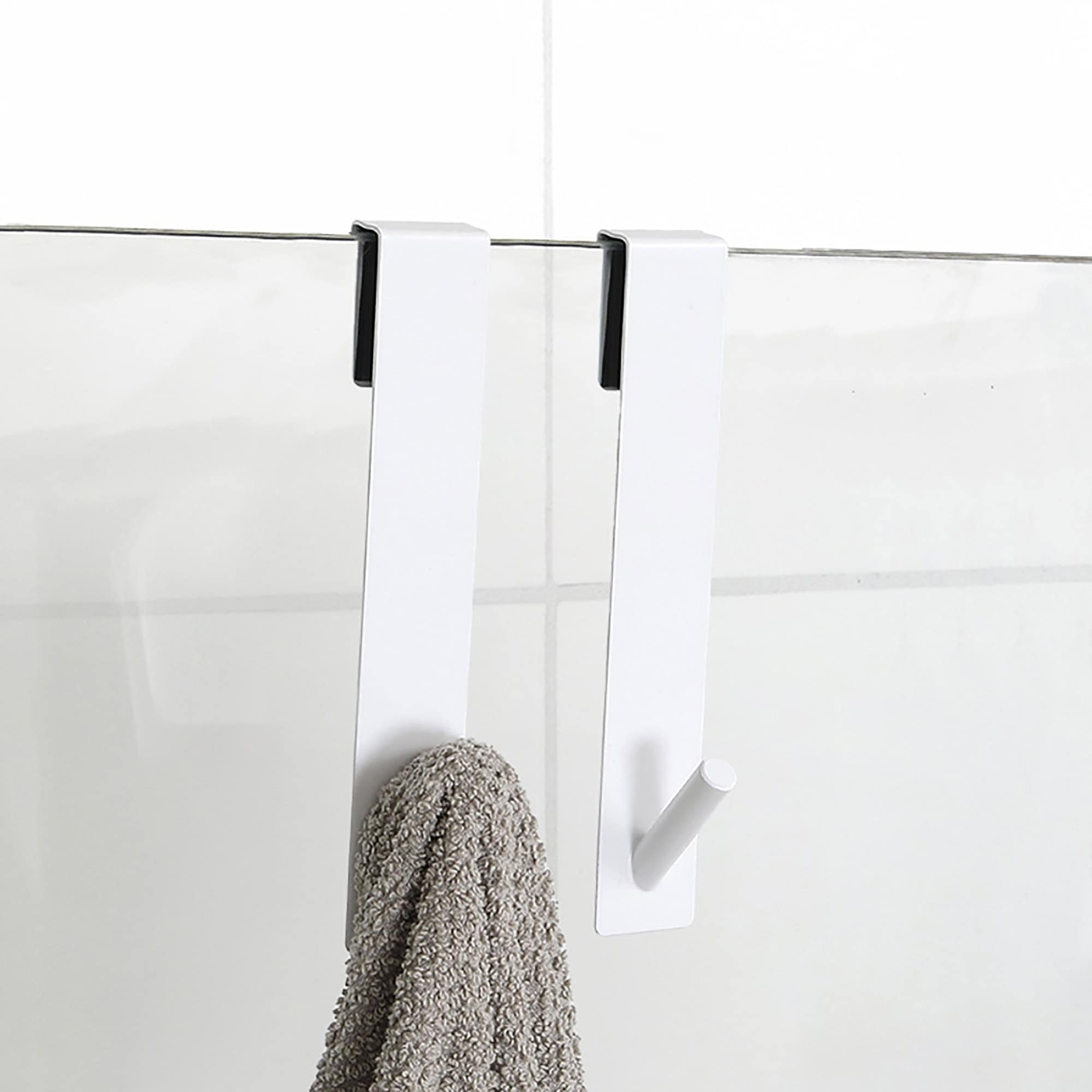 evideco-crochet-douche-blanc-porte-vitr-e-lot-de-2-m-tal image 1
