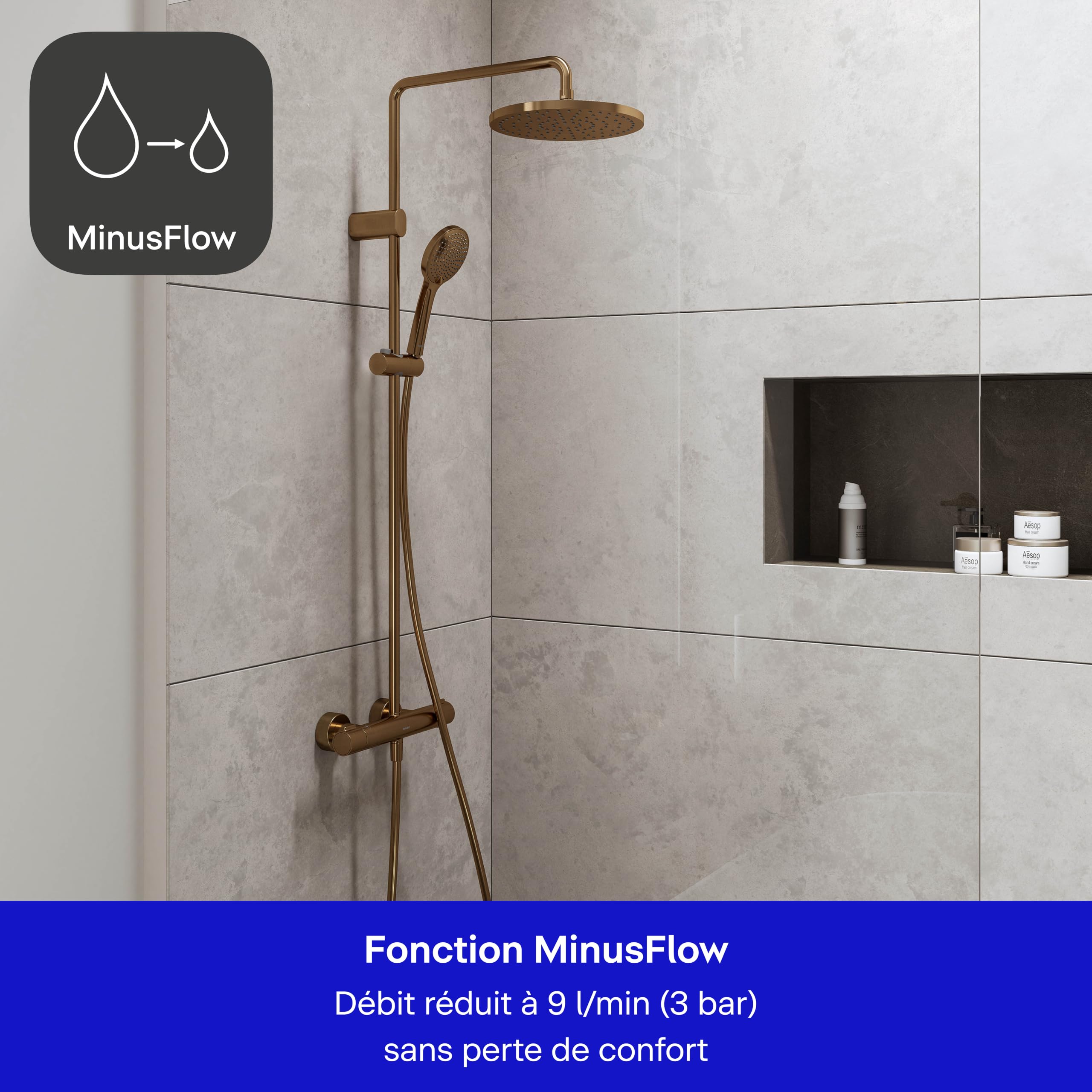 duravit-shower-systems-colonne-douche-bronze-3-jets-minusflow image 2