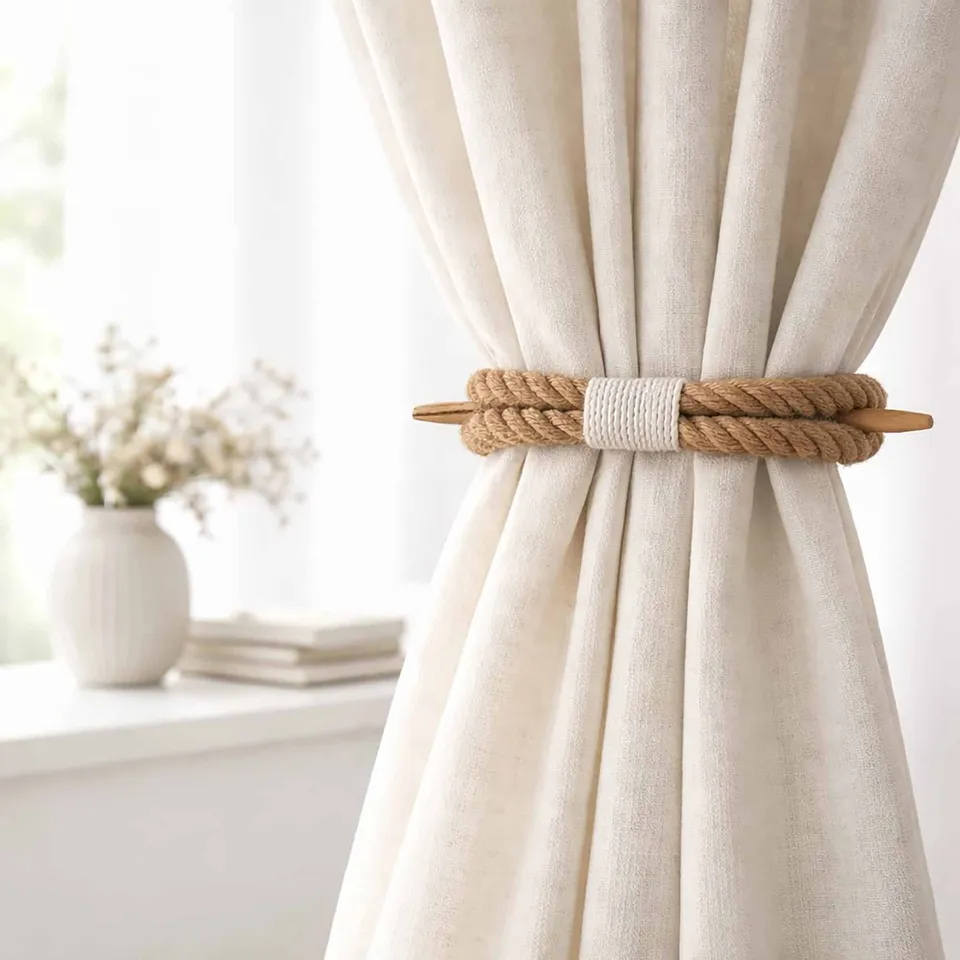 evideco-home-accessories-embrasse-rideau-jute-torsad-b-ton-bois image 1