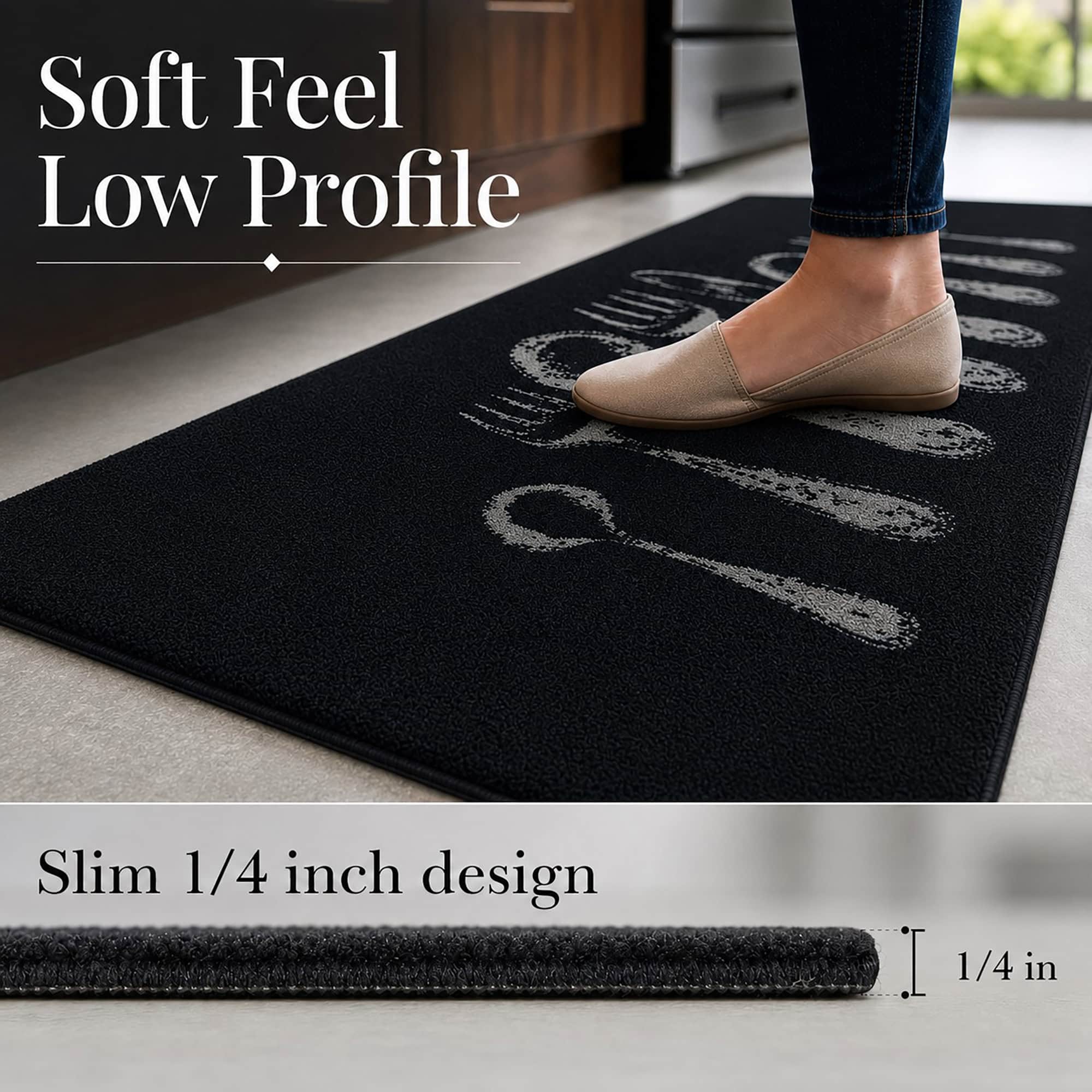 evideco-tapis-cuisine-noir-couverts-122x51-lavable-antid-rapant image 5
