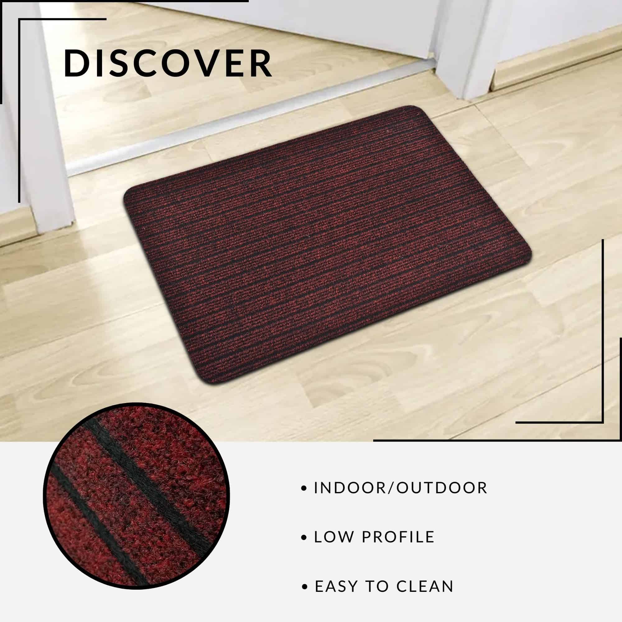 evideco-chloe-paillasson-ext-rieur-bordeaux-61x40cm-polypropyl-ne image 3