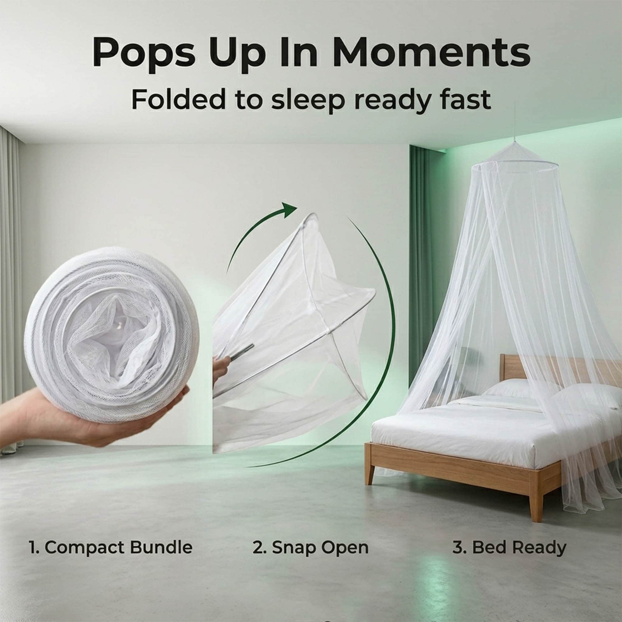 evideco-home-accessories-moustiquaire-lit-d-me-blanche-pop-up image 3