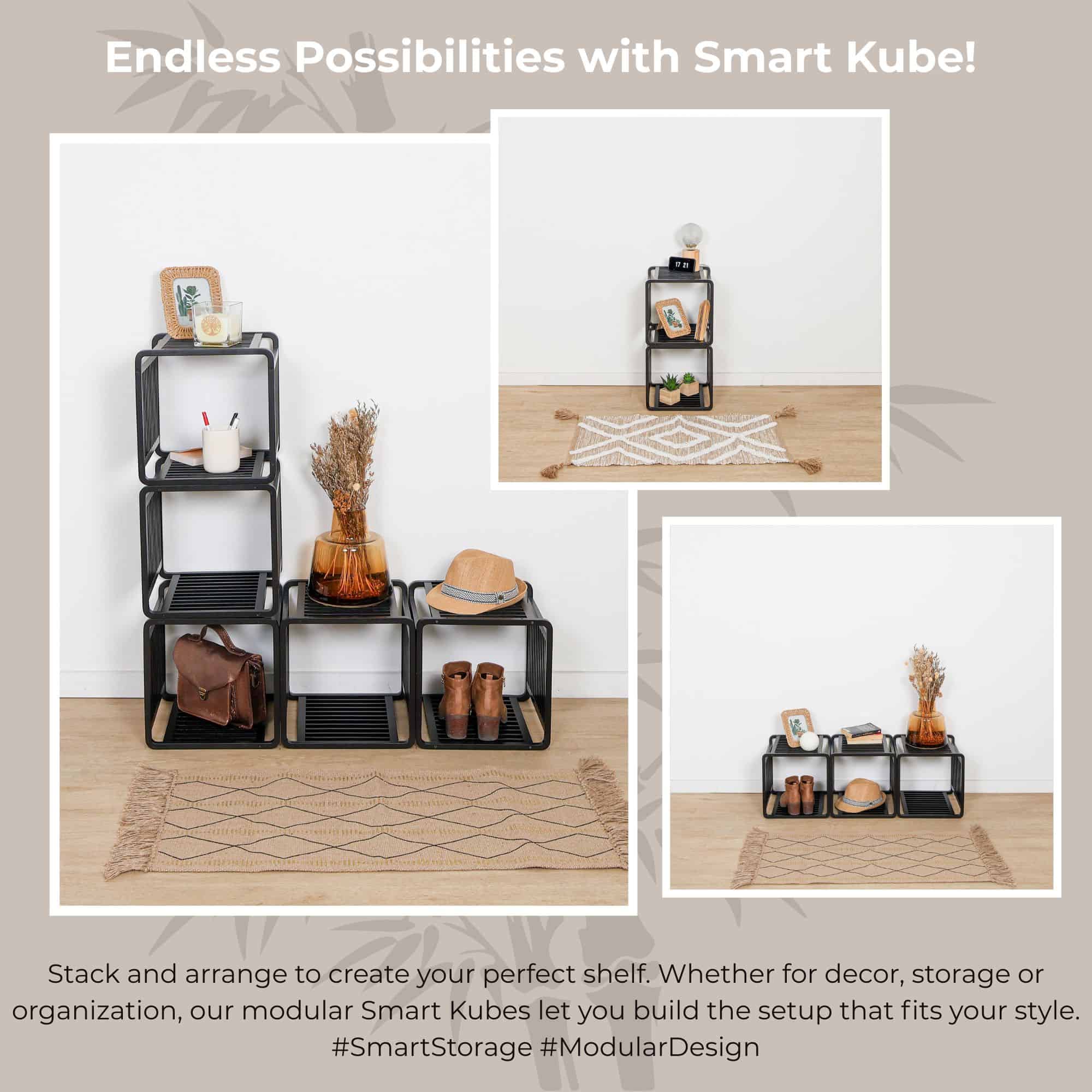 evideco-smart-kube-cube-rangement-bambou-noir-lot-de-2 image 6