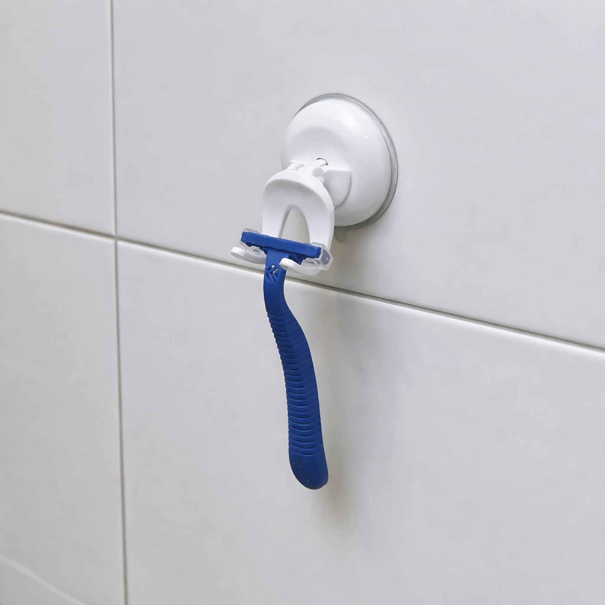 evideco-shower-accessories-porte-rasoir-ventouse-blanc image 4