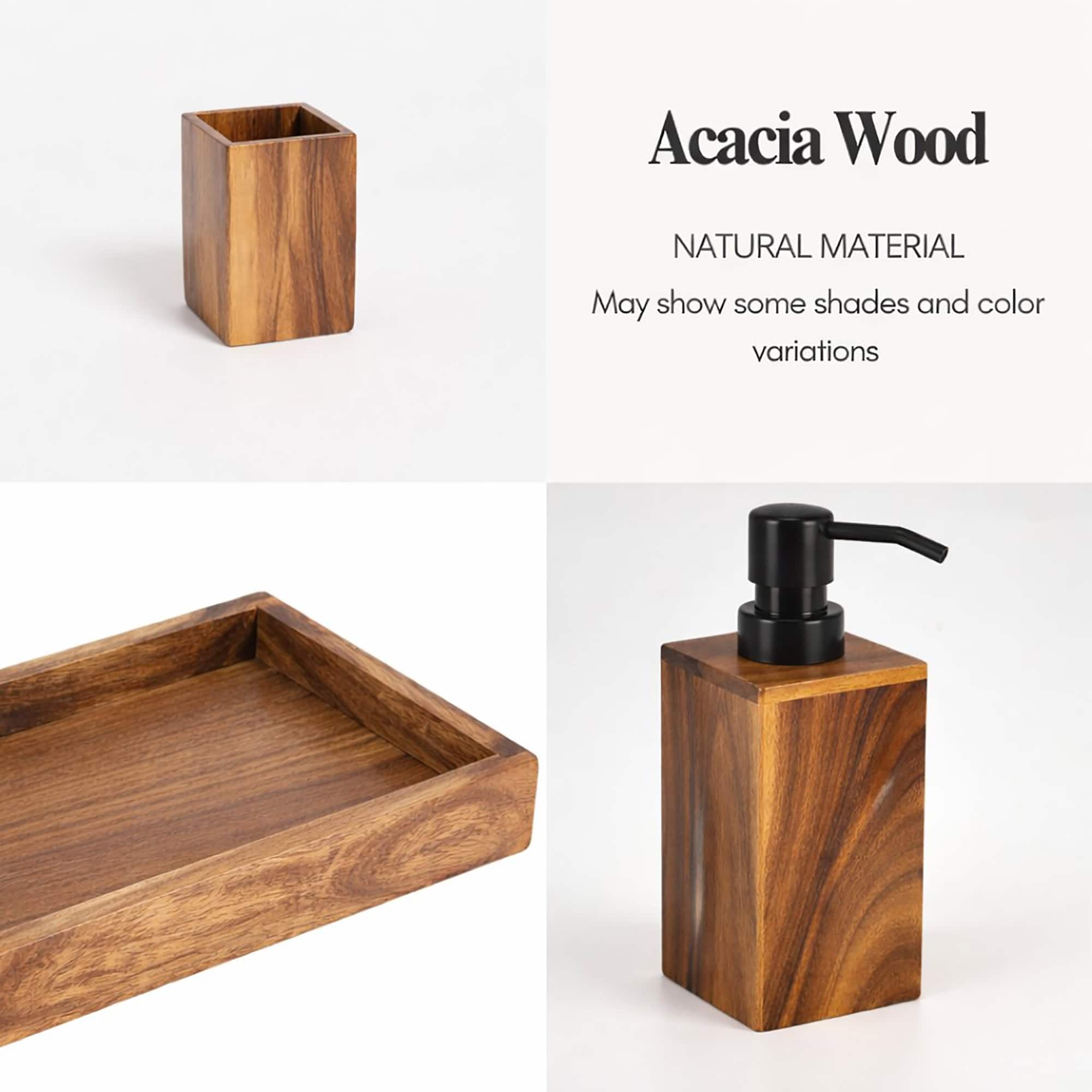evideco-bathroom-accessories-set-acacia-3-pi-ces-plateau-rectangulaire image 8