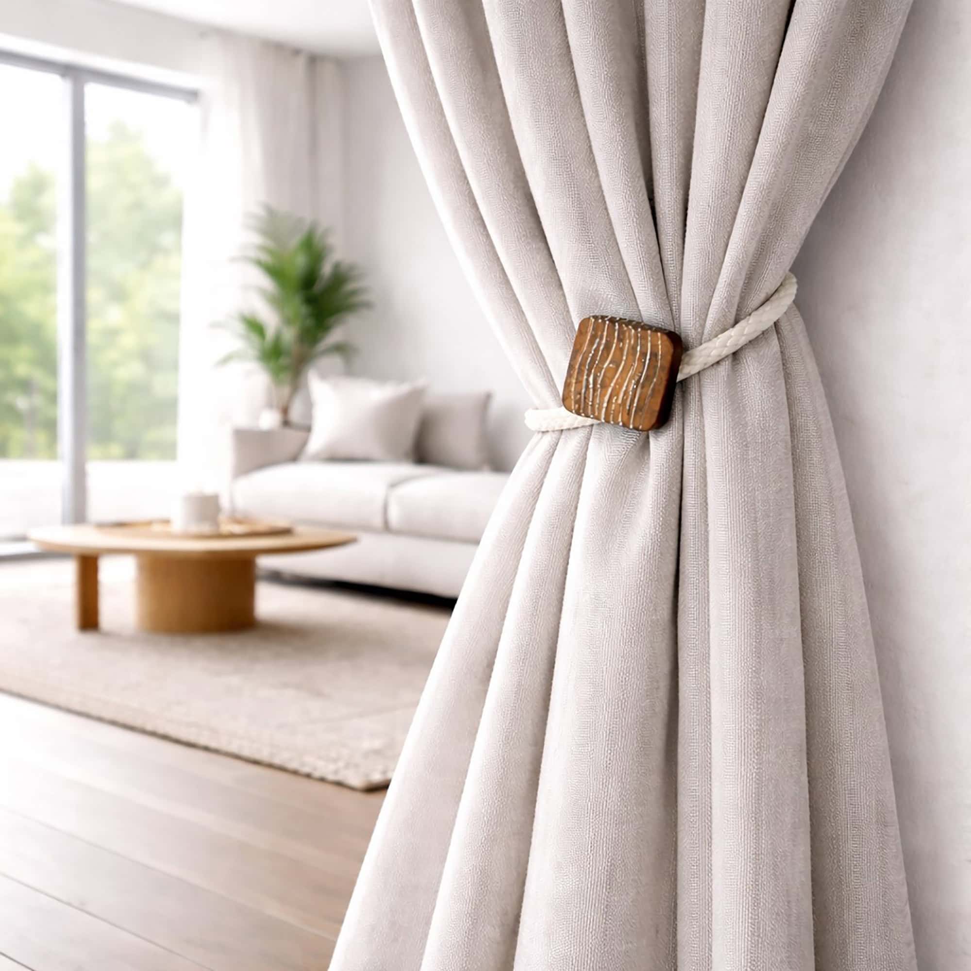 evideco-home-accessories-embrasse-rideau-magnetique-bois-lot-2-naturel image 8