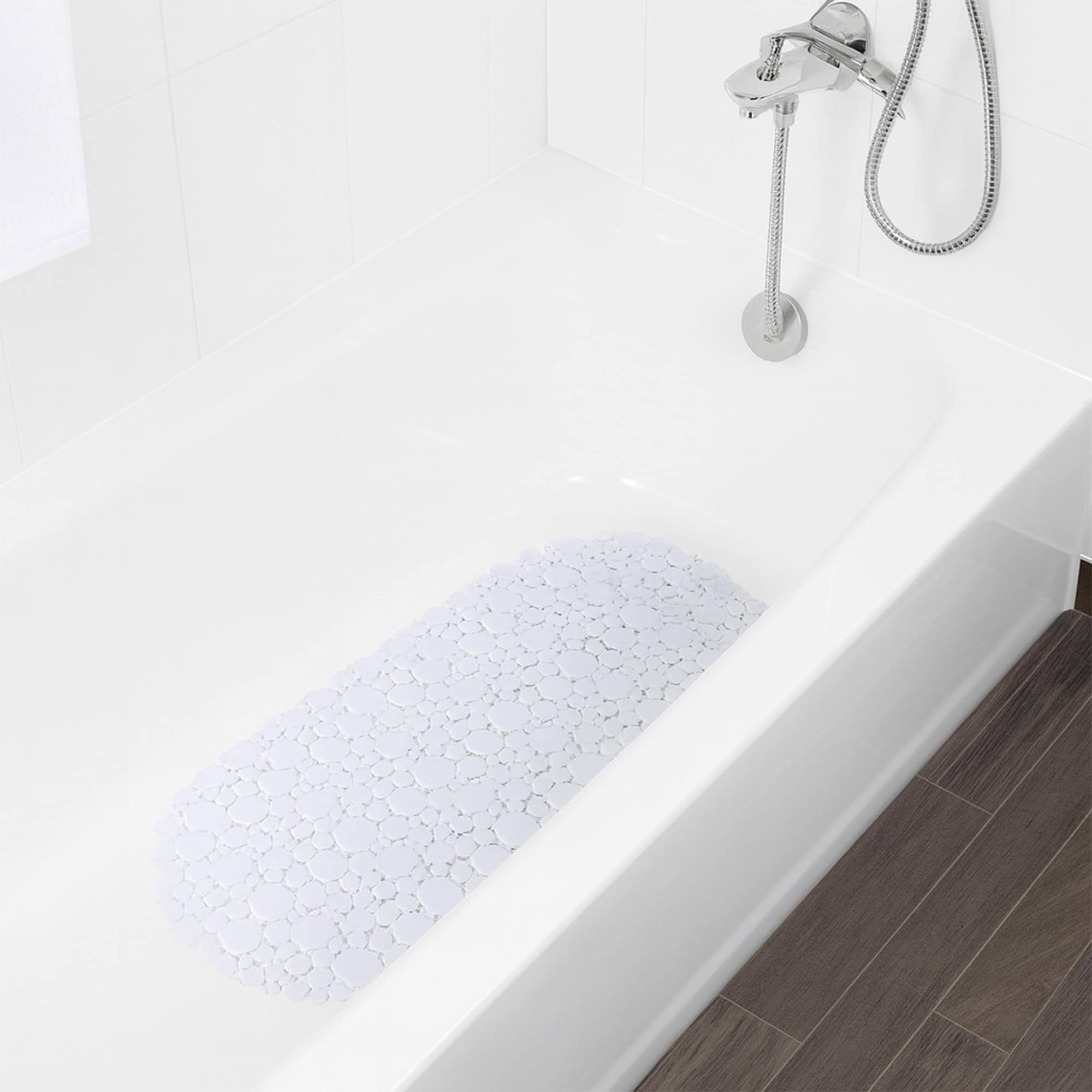 evideco-bubbles-tapis-baignoire-ovale-antid-rapant-blanc-71x38-cm image 2
