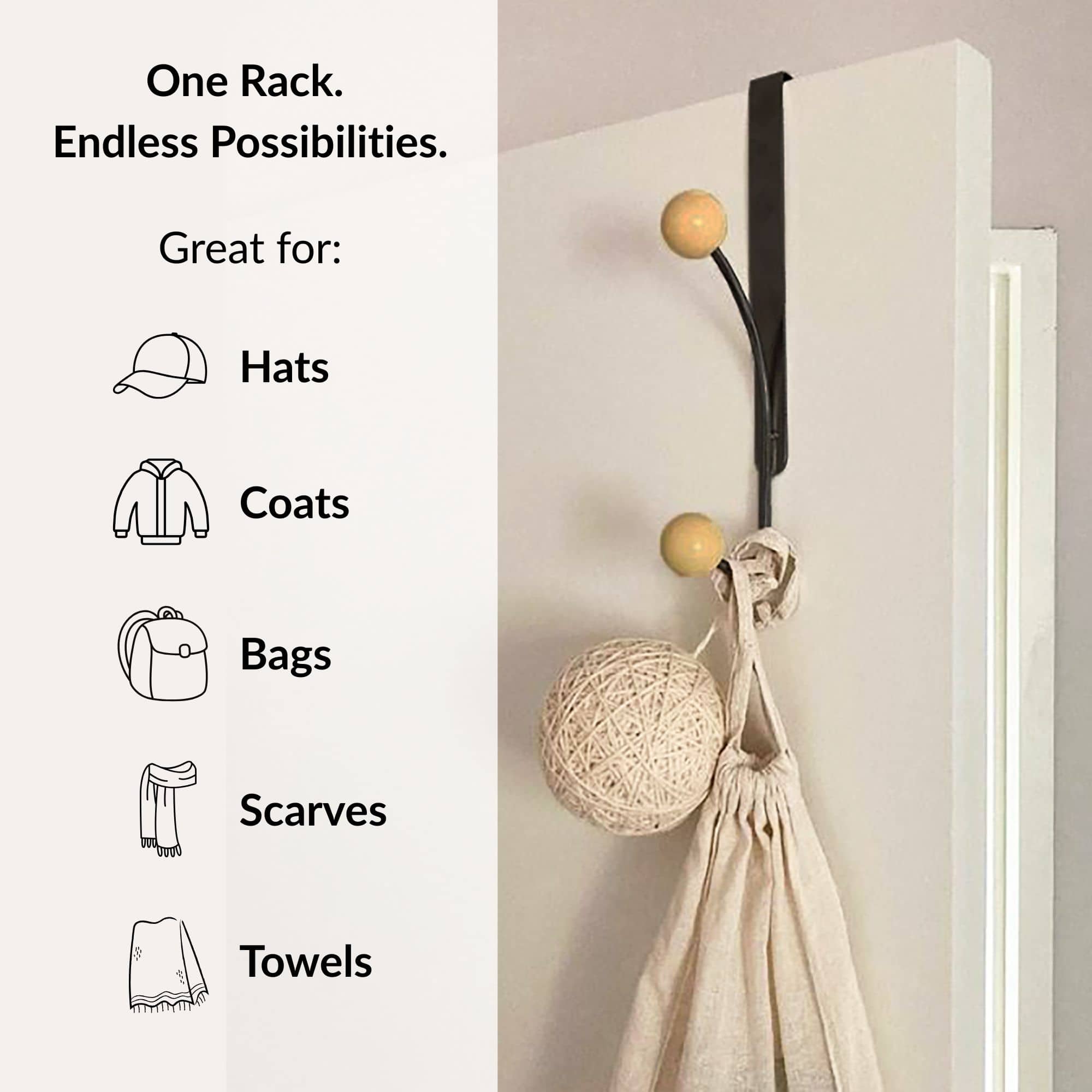 evideco-bathroom-storage-pat-re-de-porte-double-noire-bois image 7