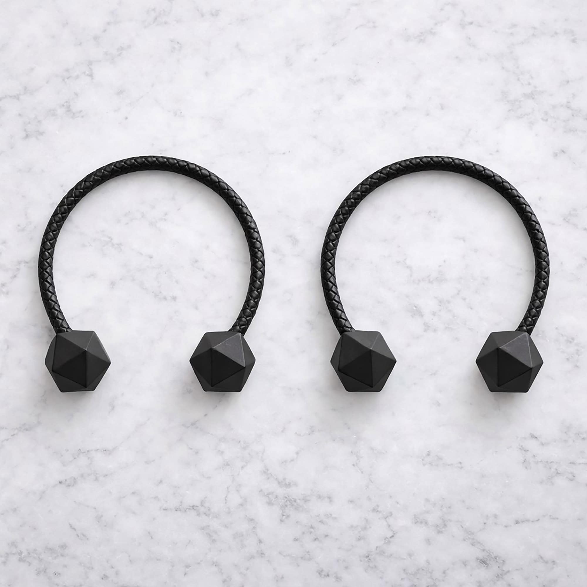 evideco-home-accessories-embrasse-rideau-noir-intense-lot-2-flexible image 1