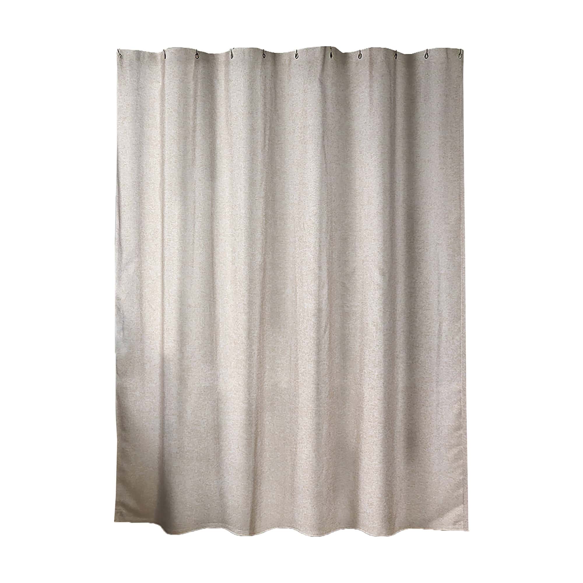evideco-rideau-douche-taupe-effet-lin-180x200-cm-tissu-long image 8