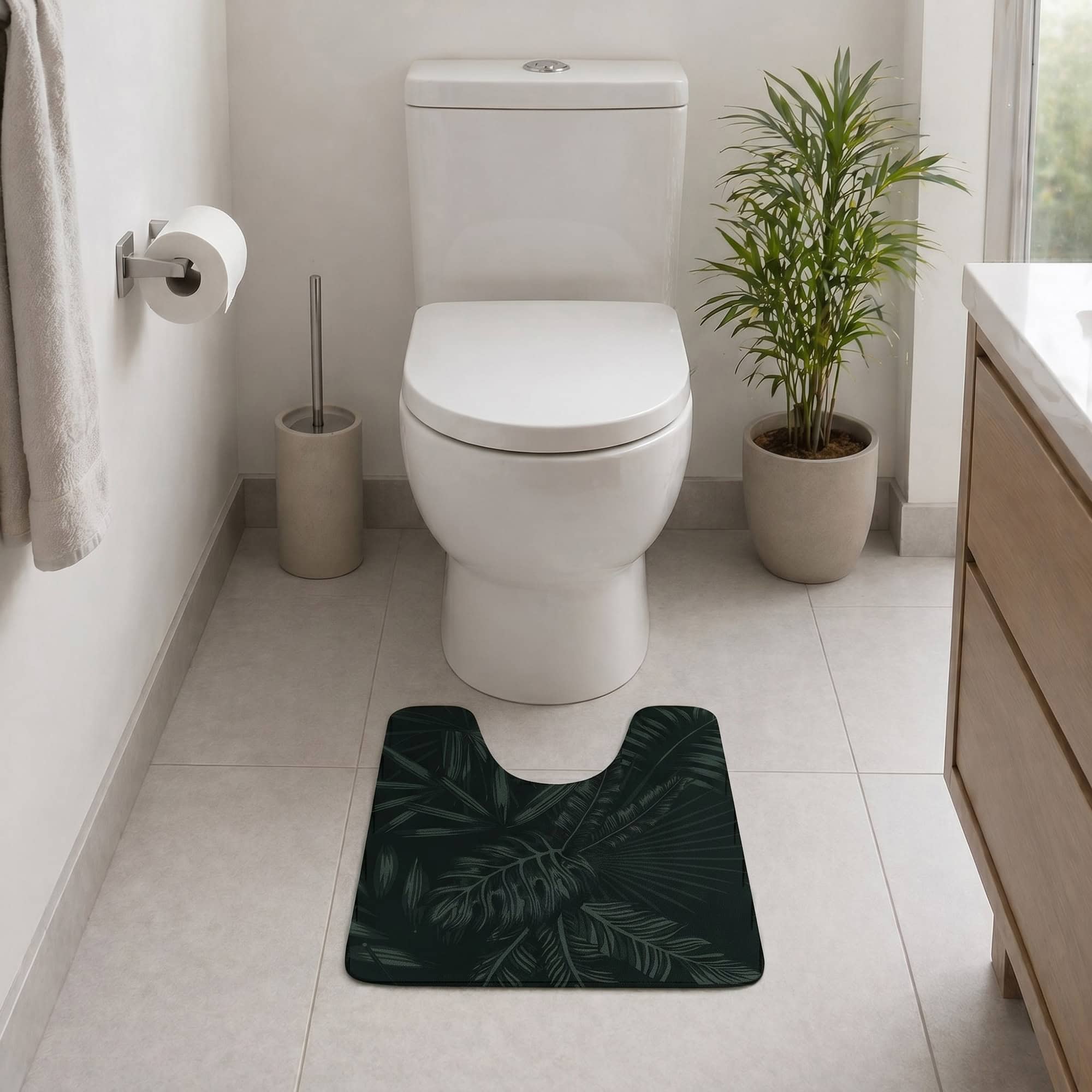 evideco-tropical-night-tapis-contour-wc-vert-50x45-cm image 8