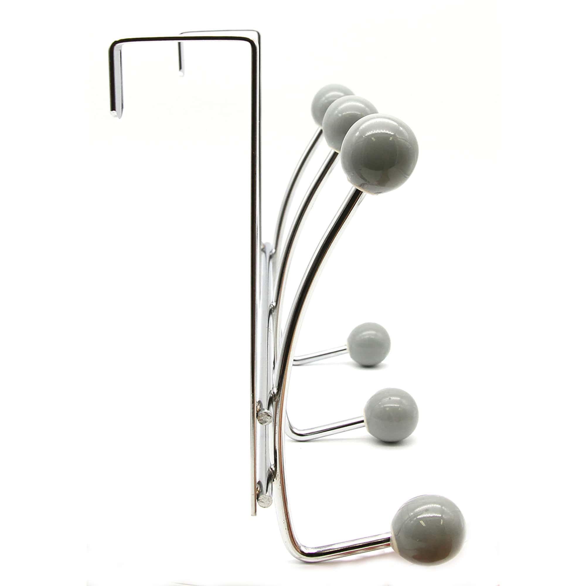 evideco-pat-re-de-porte-chrome-6-boules-grises-porte-serviettes image 7