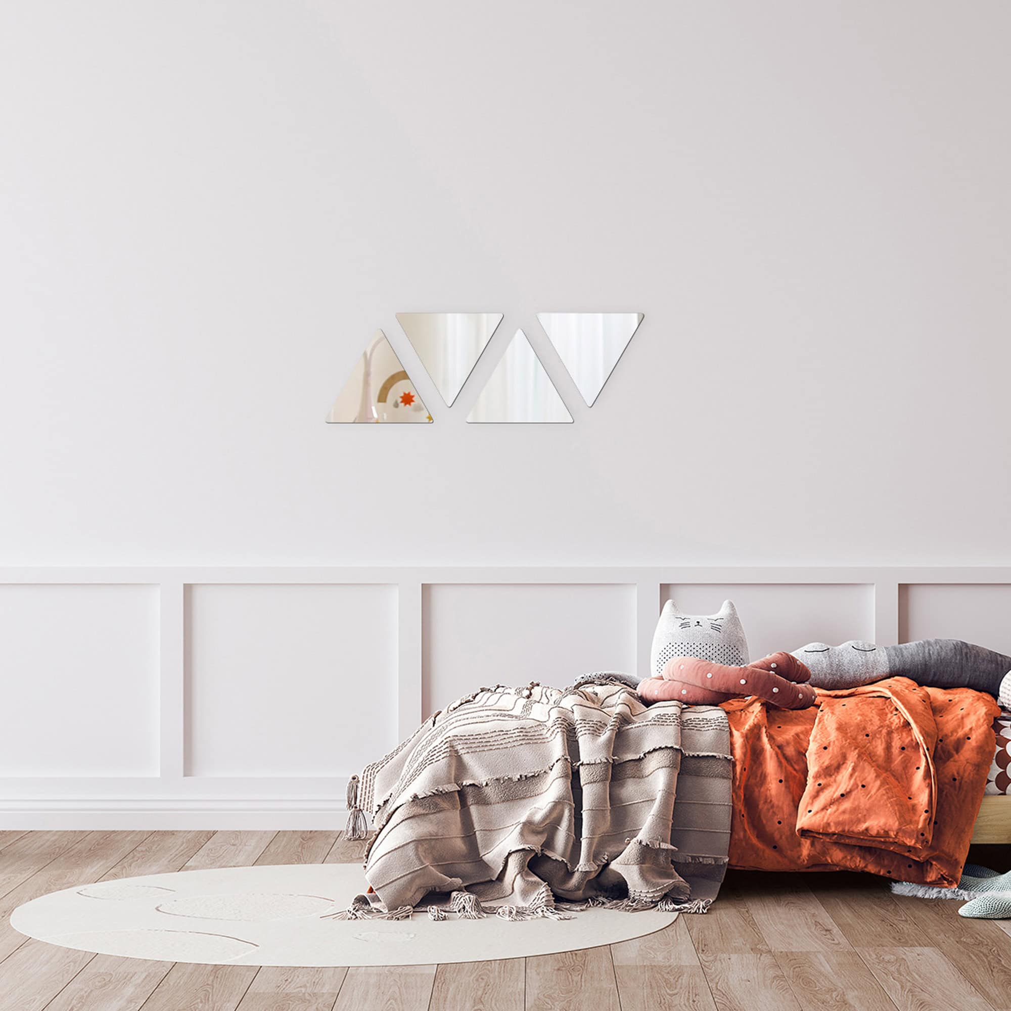 evideco-bathroom-accessories-miroir-adh-sif-triangle-lot-de-4 image 2