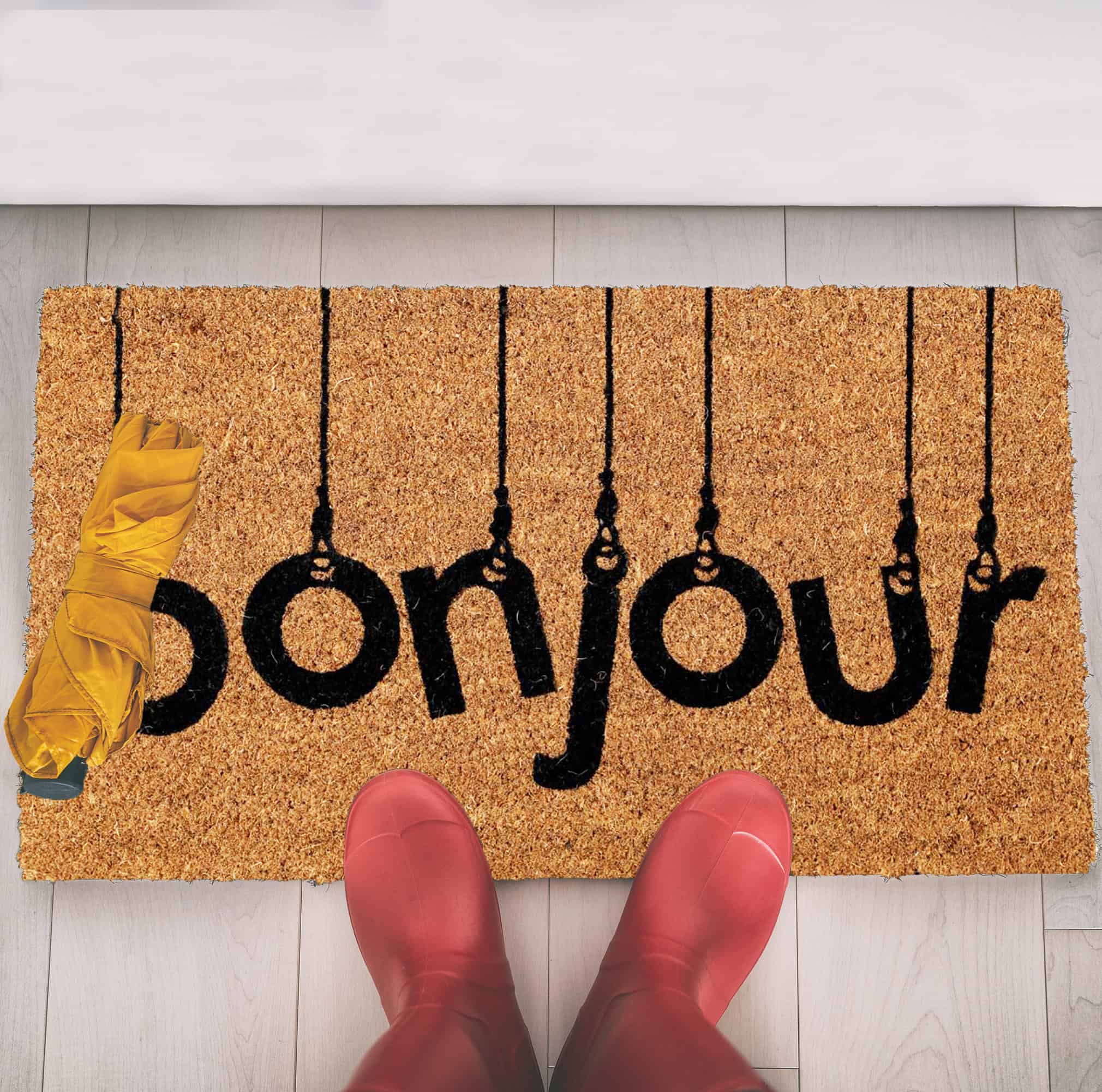 evideco-paillasson-coco-bonjour-naturel-noir-24x16 image 6