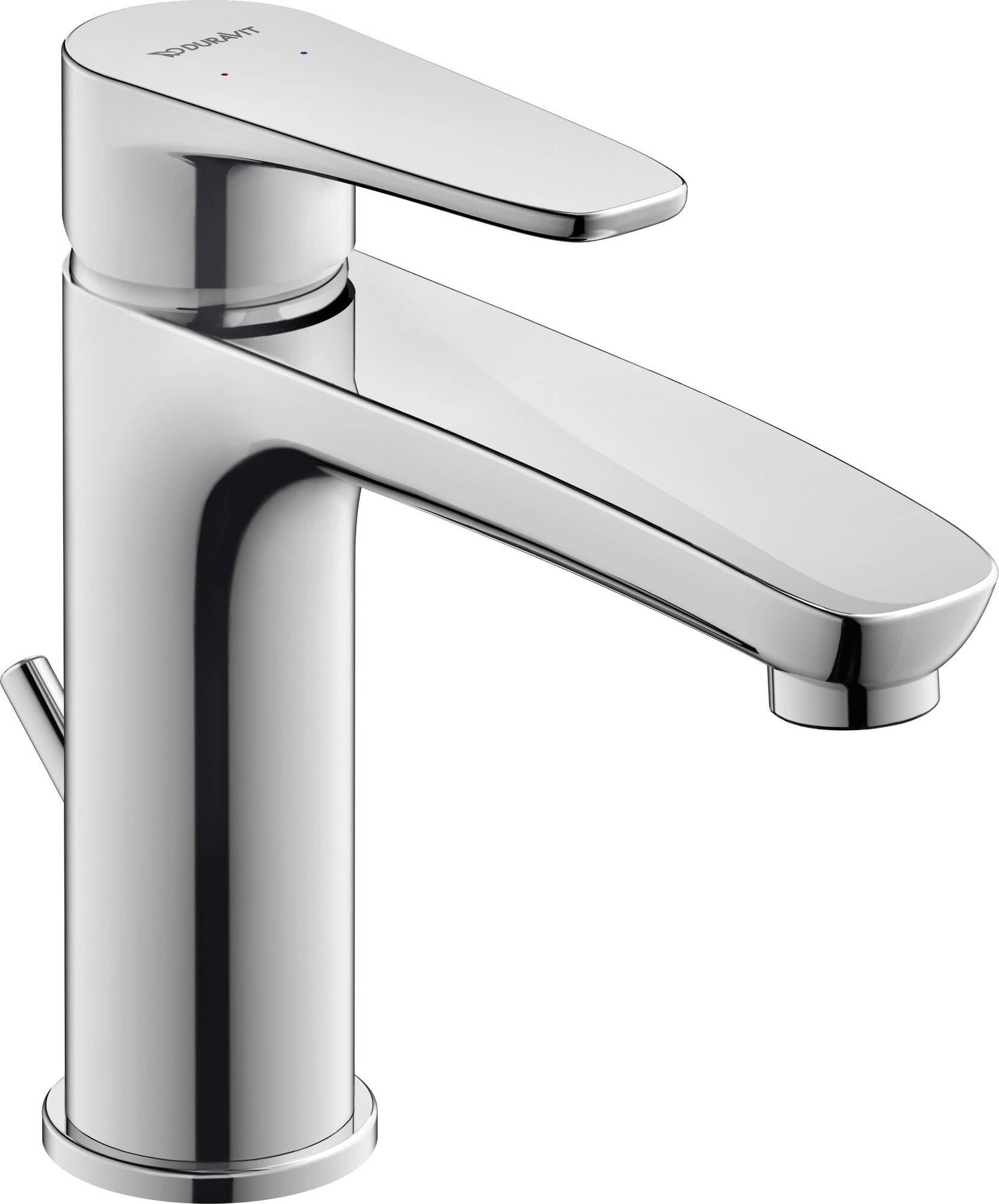 duravit-b-1-b11020001010-mitigeur-lavabo-m-chrome-139-mm-avec-vidage image 1