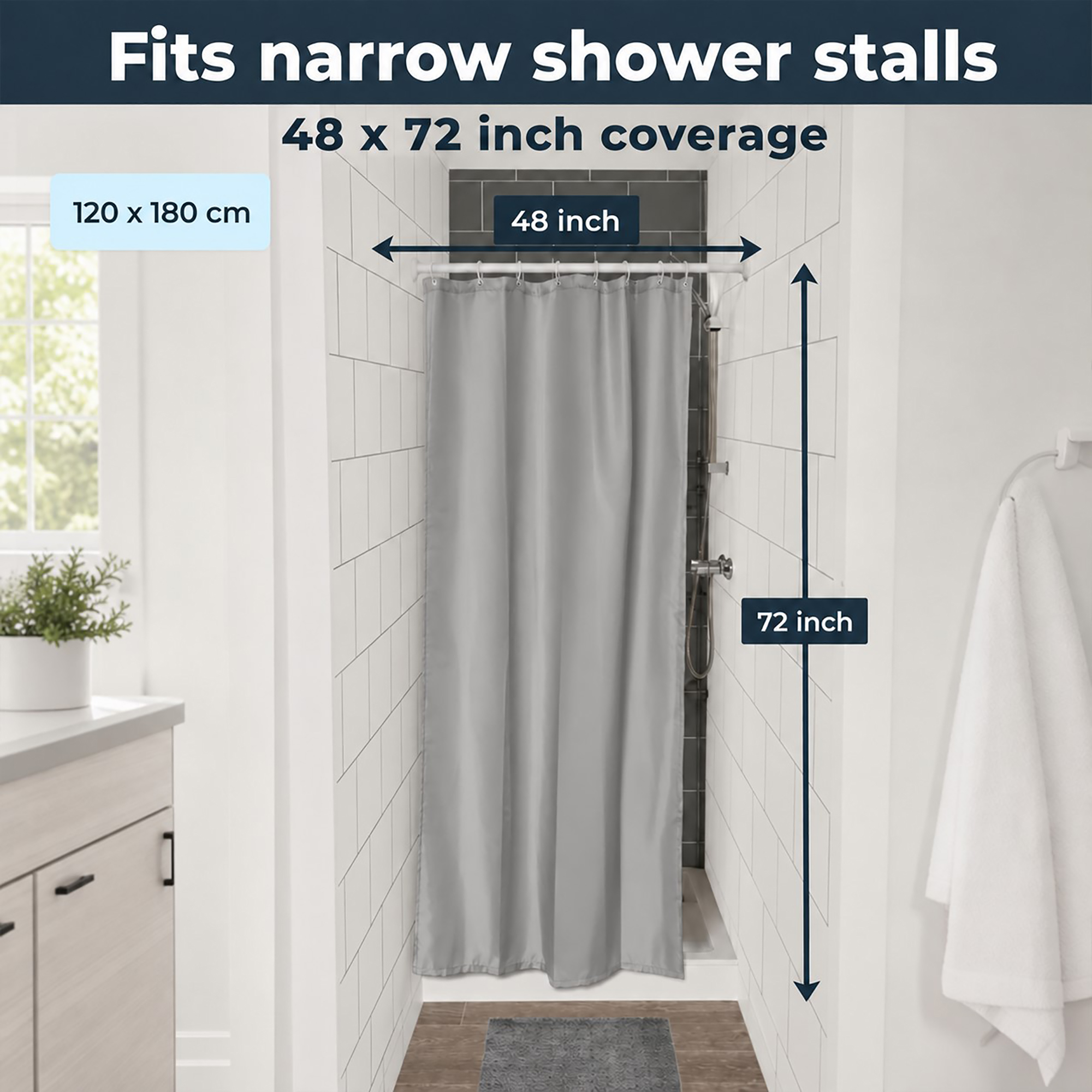 evideco-rideau-douche-gris-120x180-cm-8-anneaux image 2