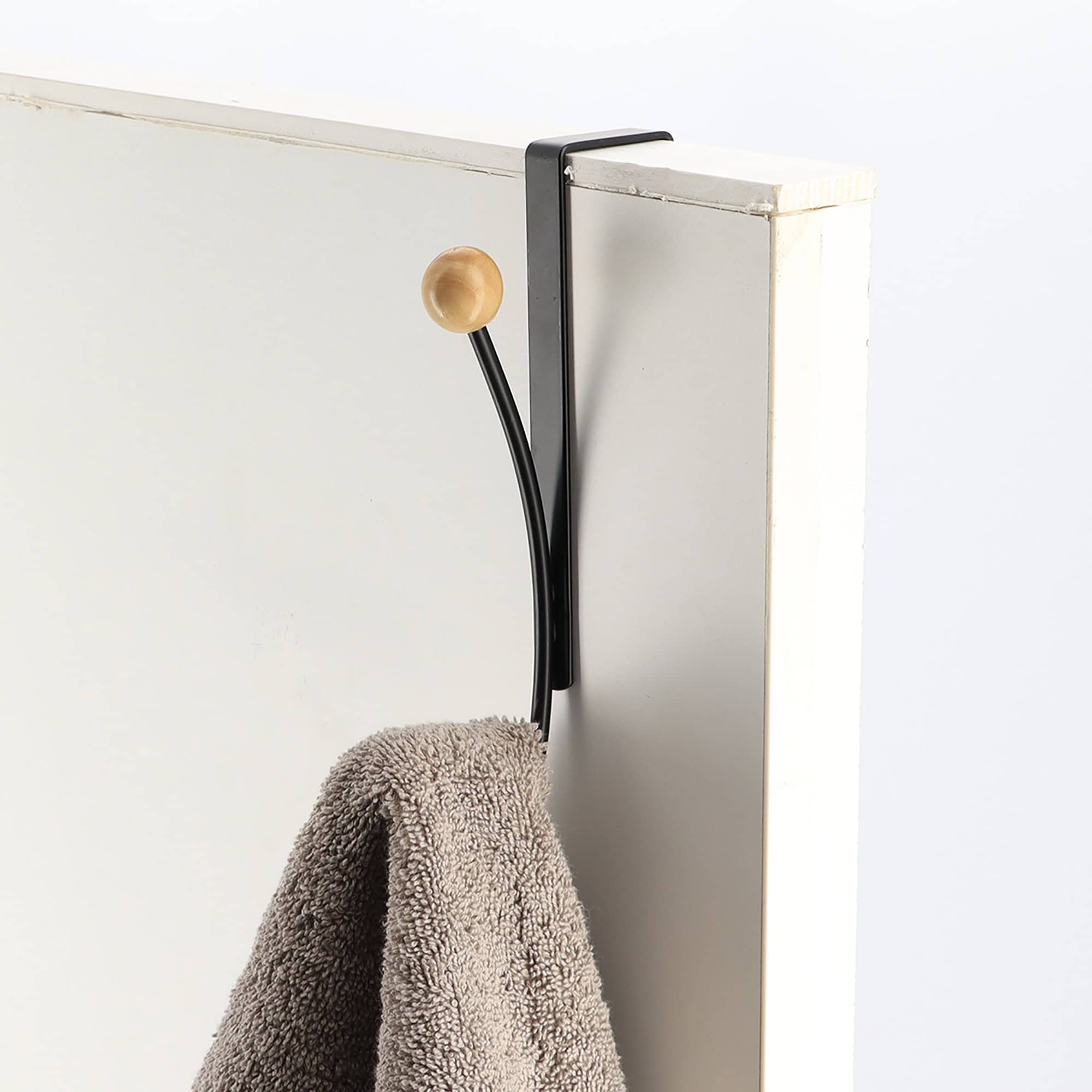 evideco-bathroom-storage-pat-re-de-porte-double-noire-bois image 3
