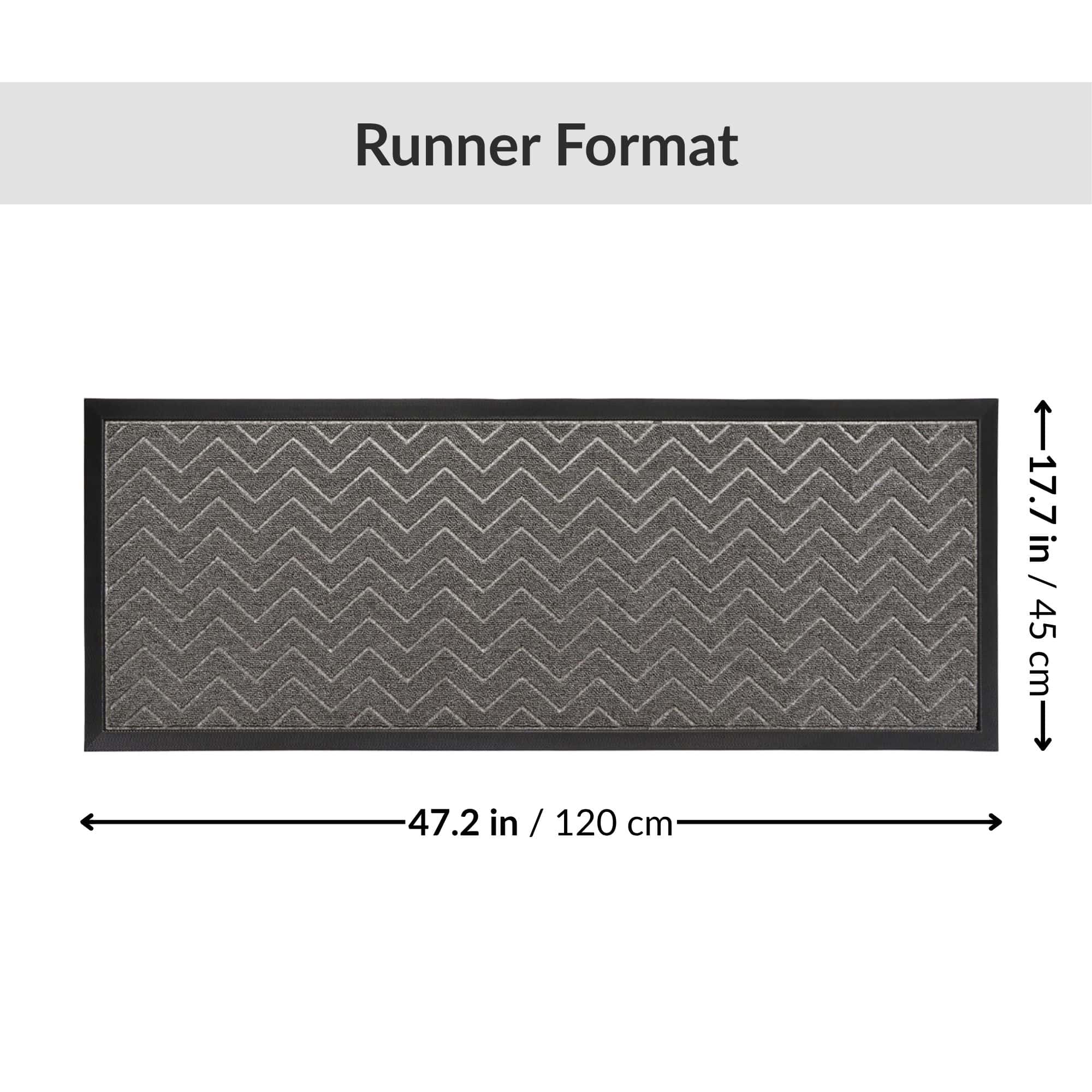 evideco-home-accessories-tapis-couloir-chevron-gris-clair-45x120-cm image 3