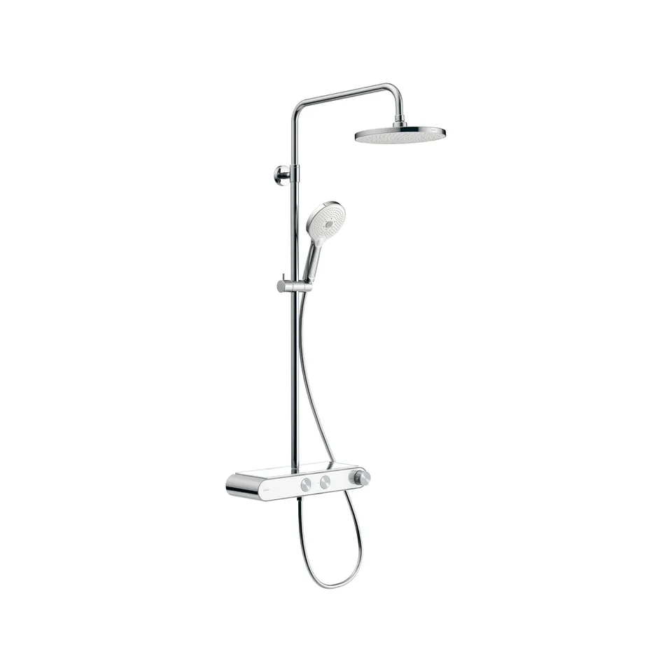 duravit-thermostatique-colonne-douche-chrome-blanc image 1
