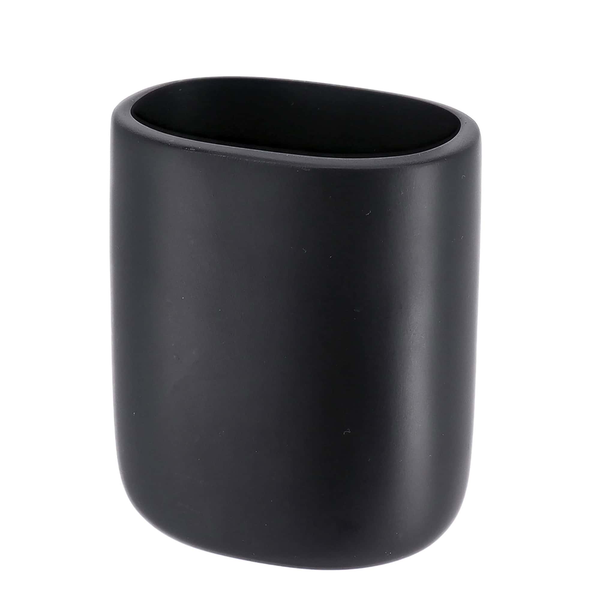evideco-porte-brosse-dents-ovale-noir-salle-de-bain image 8