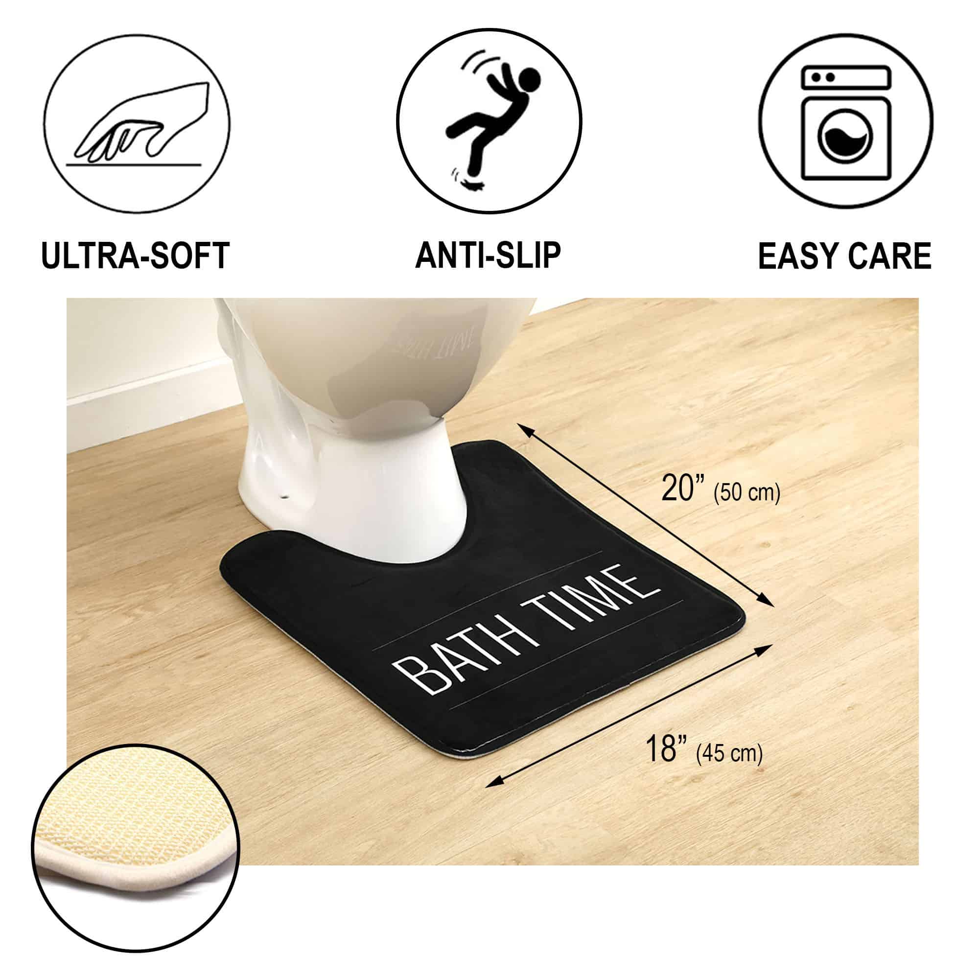 evideco-tapis-bain-microfibre-noir-bath-time-lot-2-antid-rapant image 3