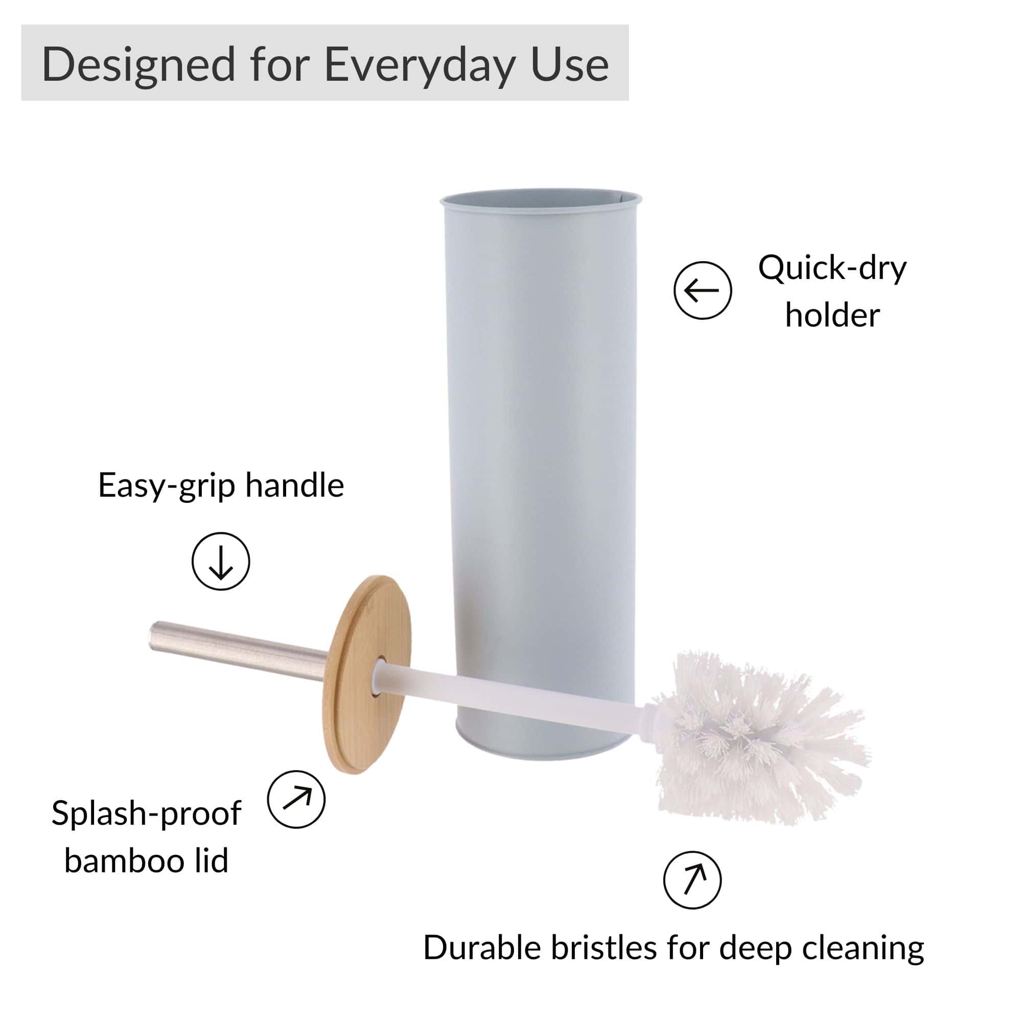 evideco-brosse-wc-bleu-clair-m-tal-couvercle-bambou image 5