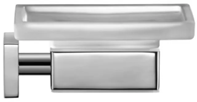 duravit-accessoires-porte-savon-mural-verre-chrome-11-5-cm image 1