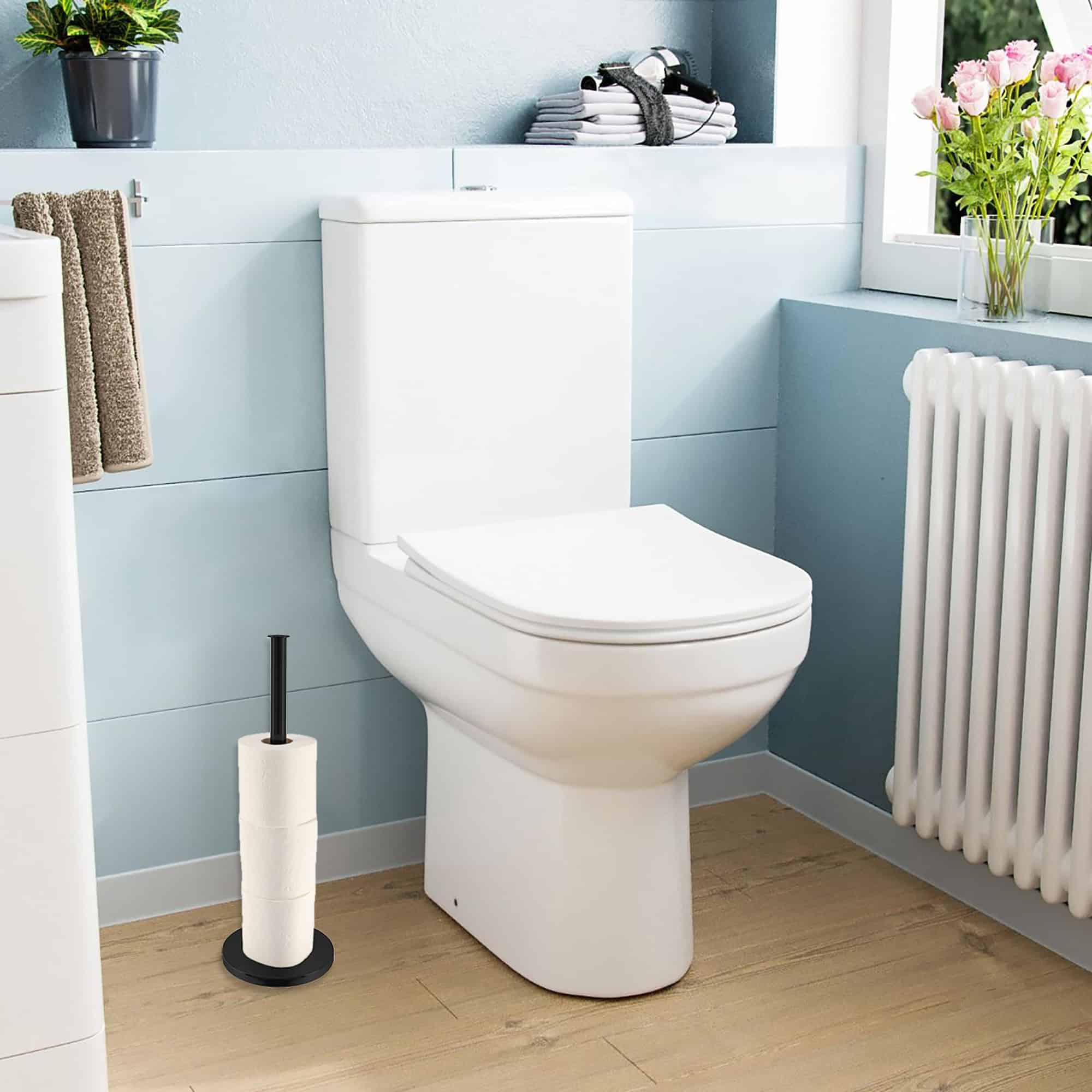 evideco-porte-papier-toilette-sur-pied-noir-4-rouleaux-m-tal image 3