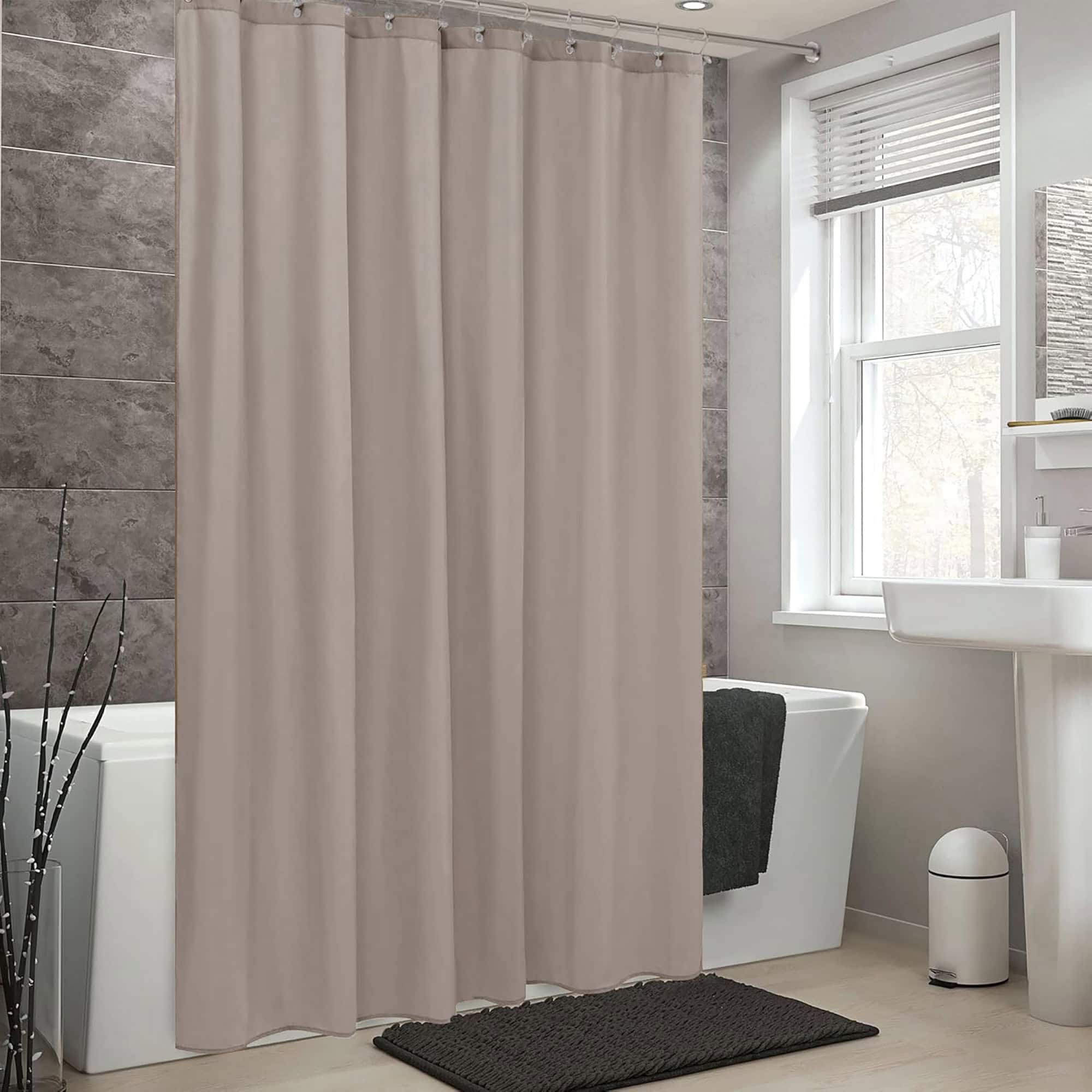evideco-taupe-rideau-douche-extra-long-imperm-able-180x200 image 6